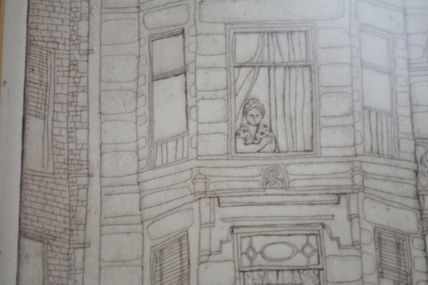 Enid Romanek "Waneland Avenue" Limited Edition Etching