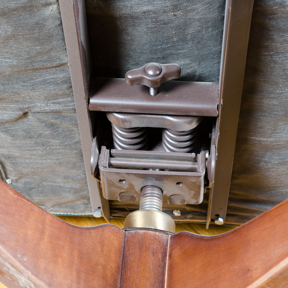 Vintage Tufted Green Leather Office Chair