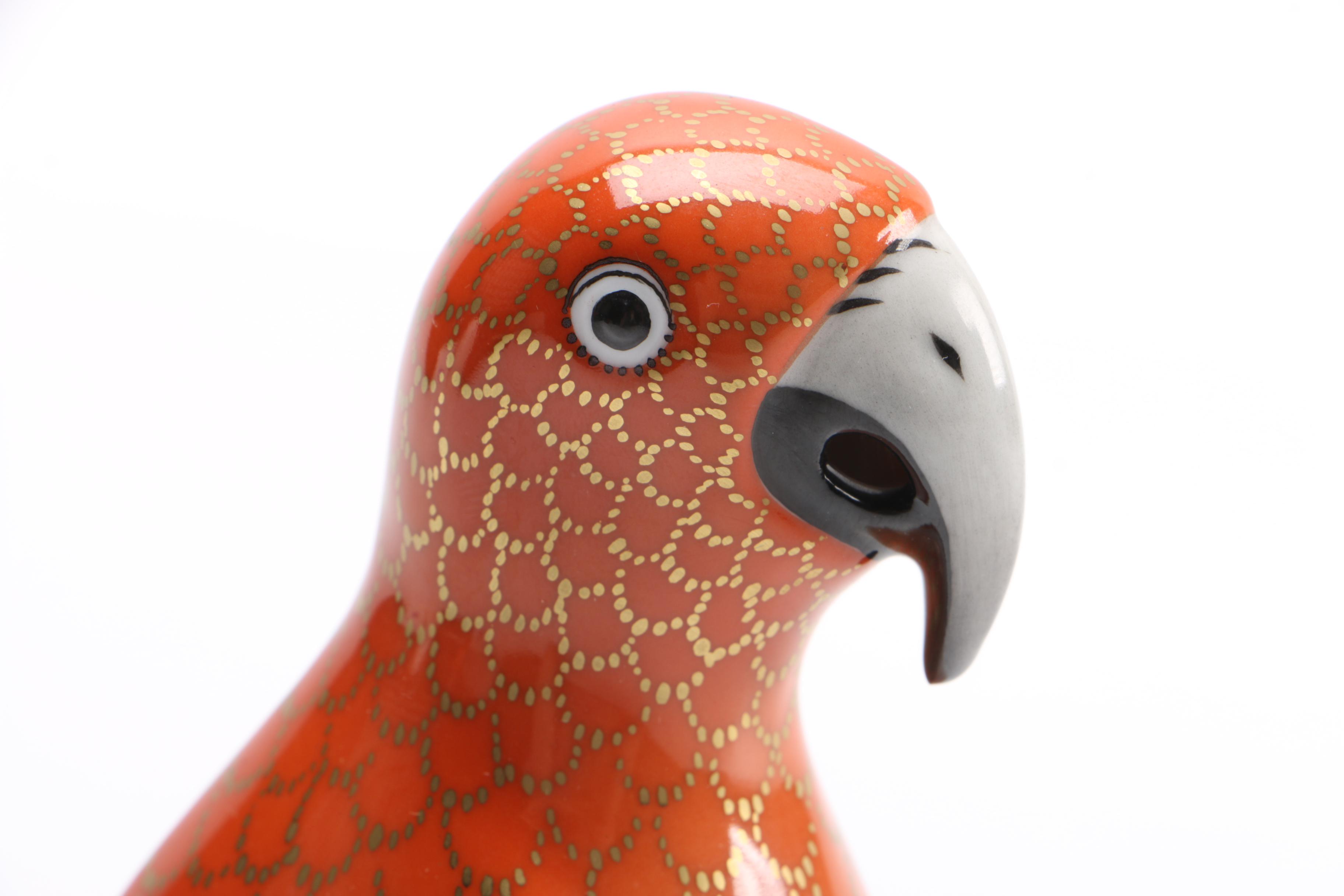 Herend Hungary Parrot Figurine