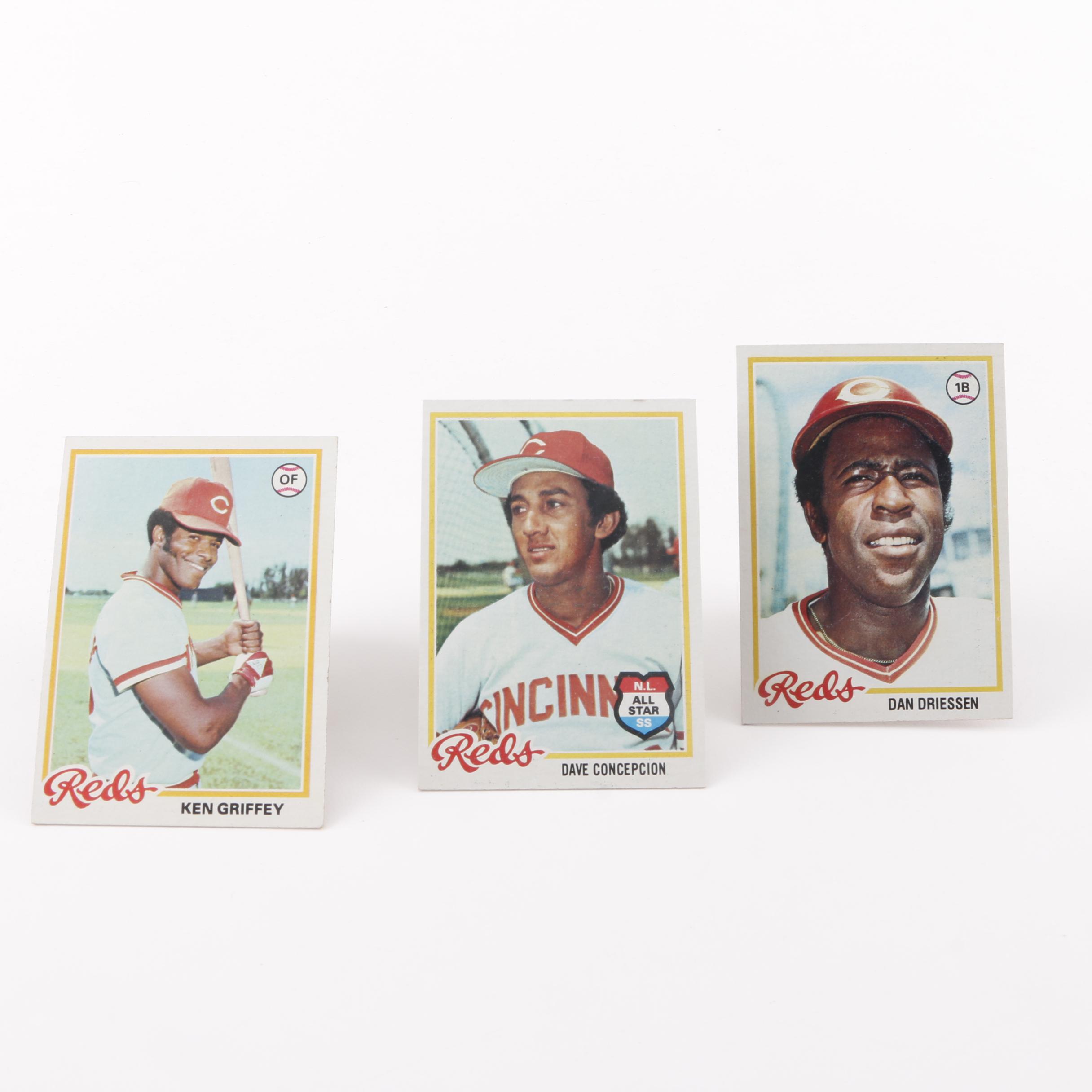 Collection of Cincinnati Reds Cards from the 1970s