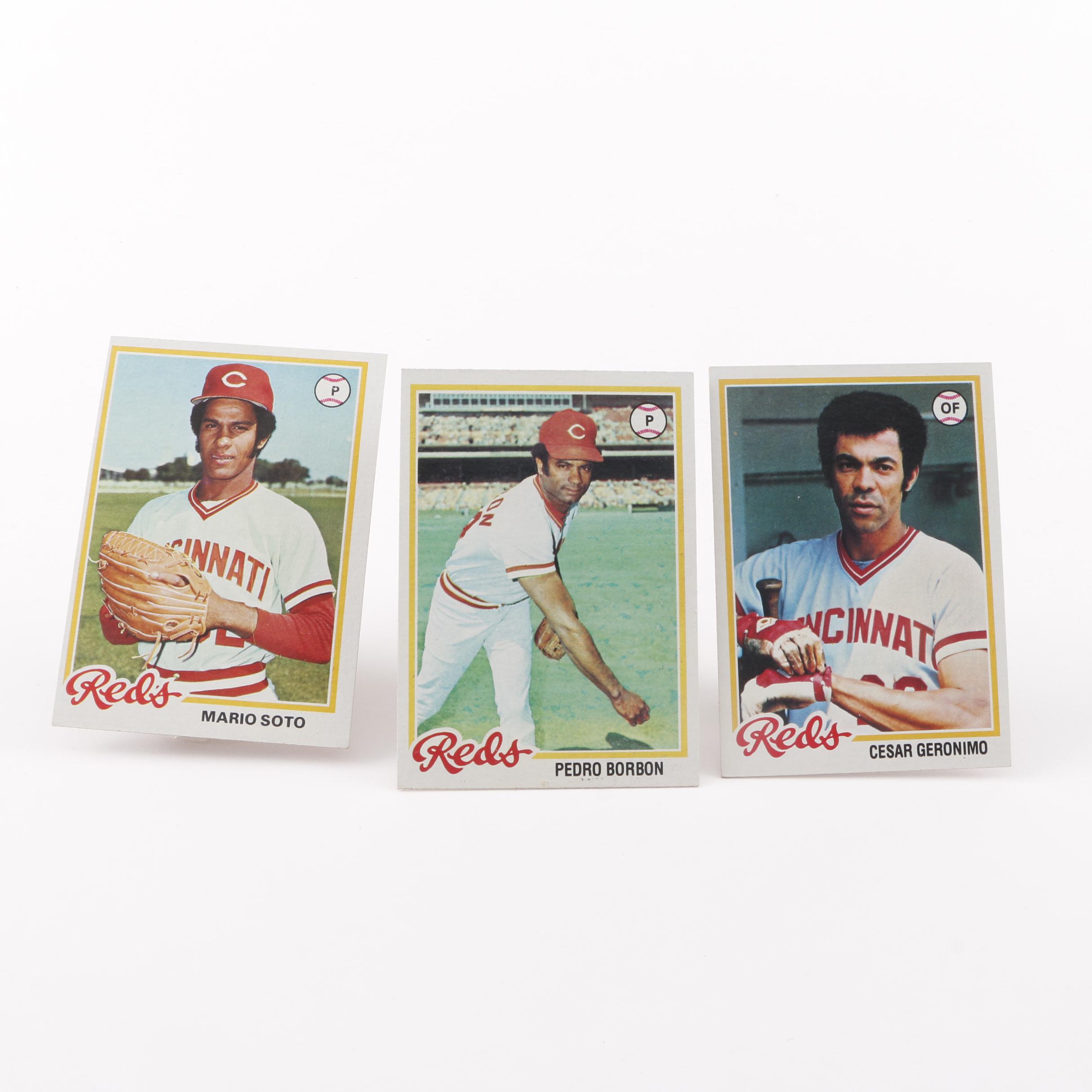 Collection of Cincinnati Reds Cards from the 1970s
