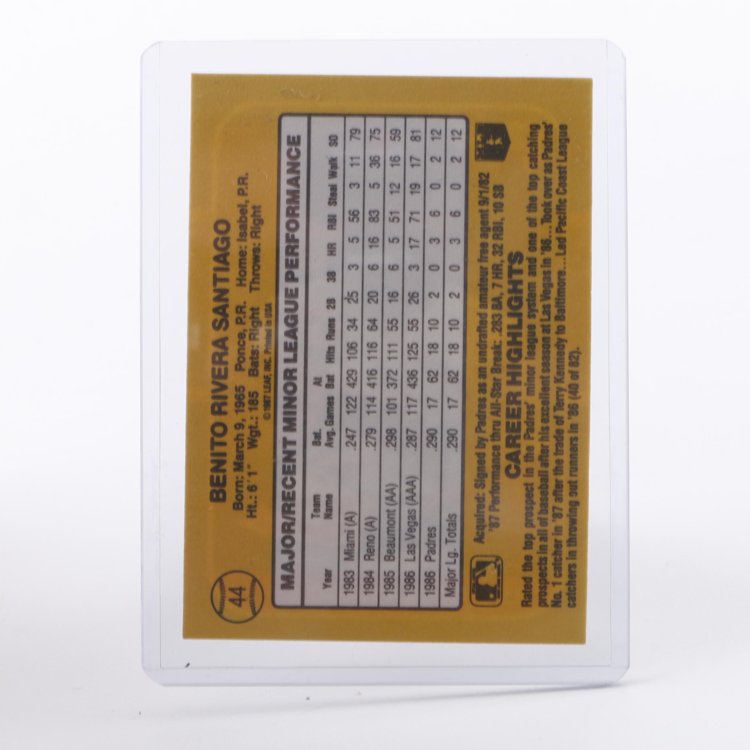 Collection of 1987 Rookies and Other Baseball Cards