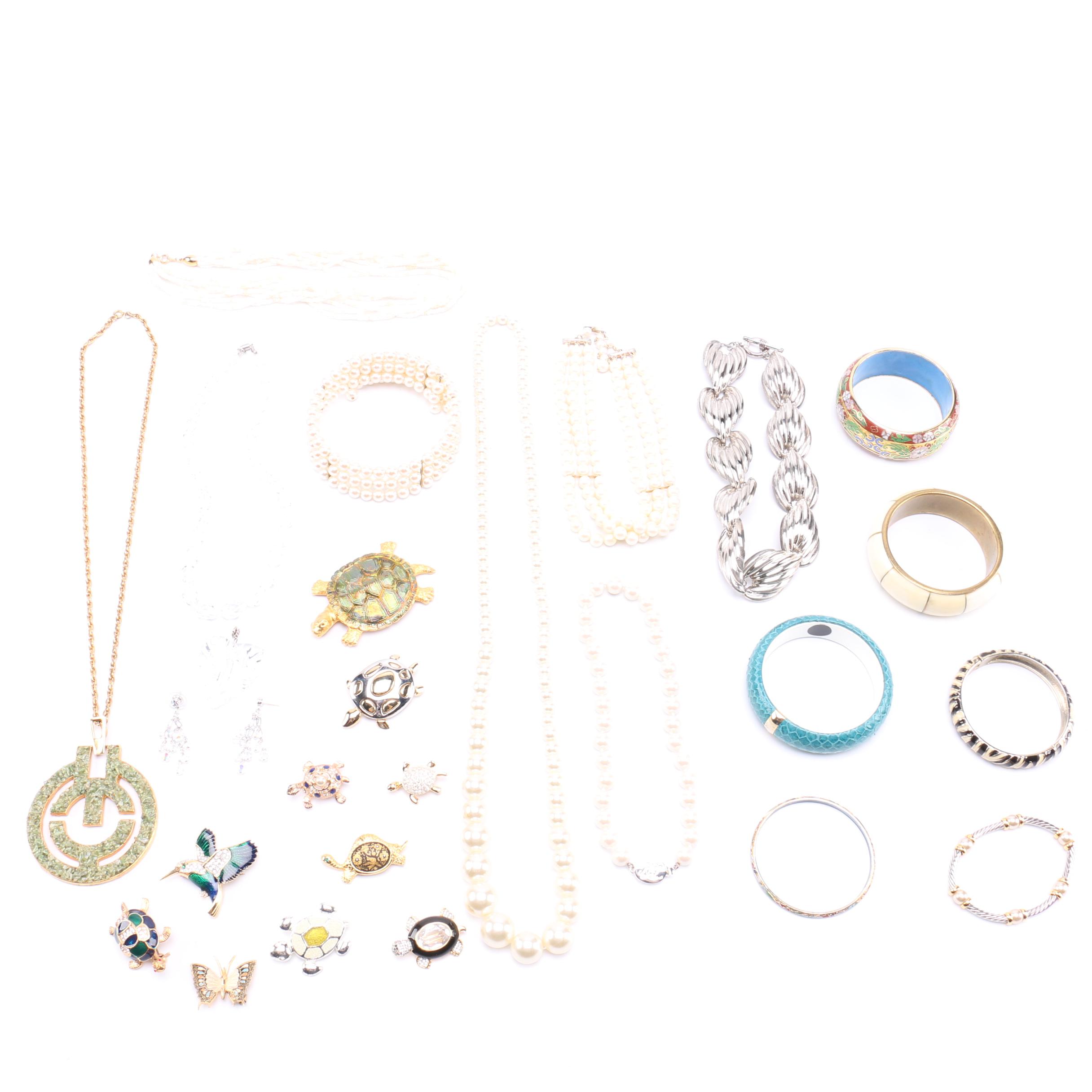 Costume Jewelry Assortment Including Swarovski
