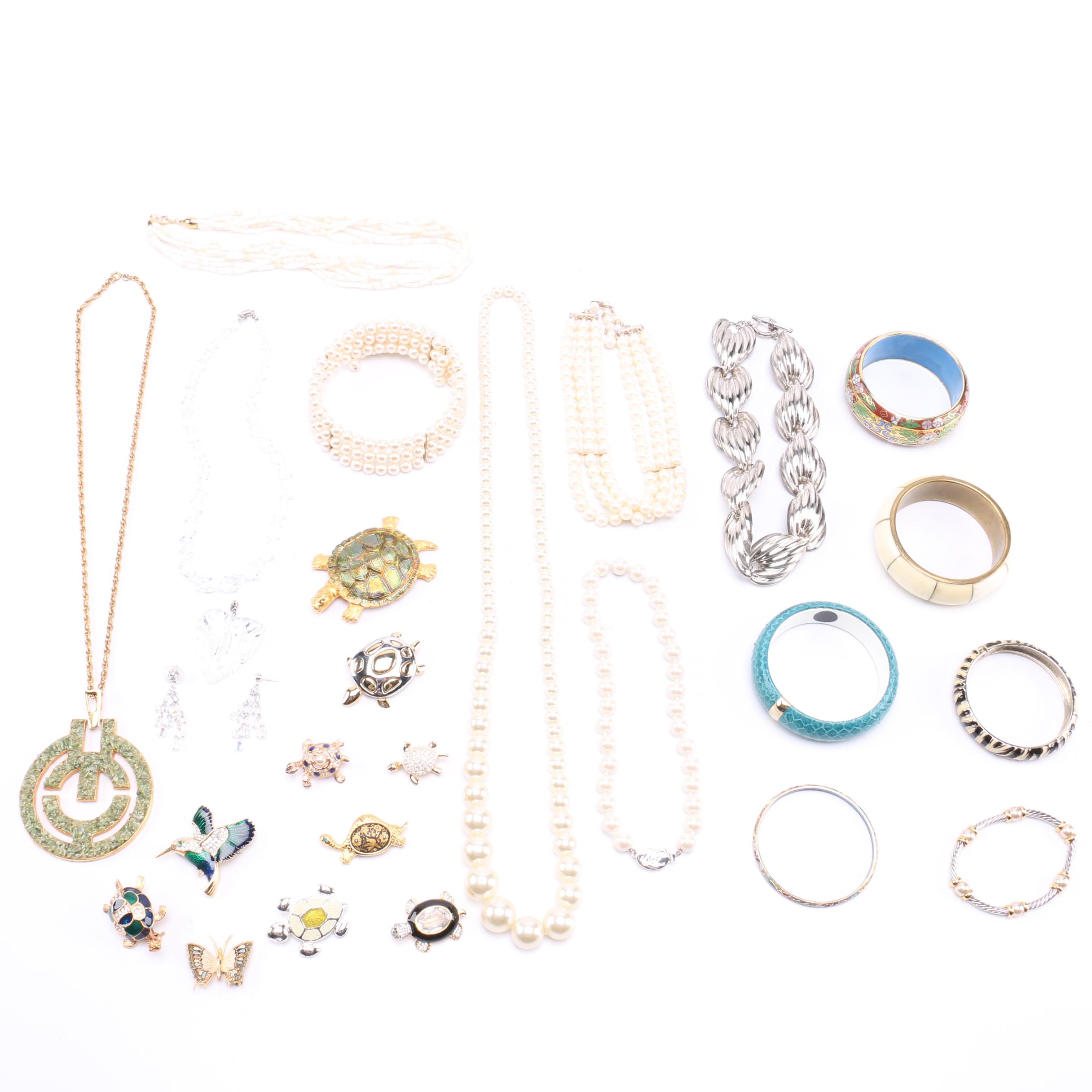 Costume Jewelry Assortment Including Swarovski
