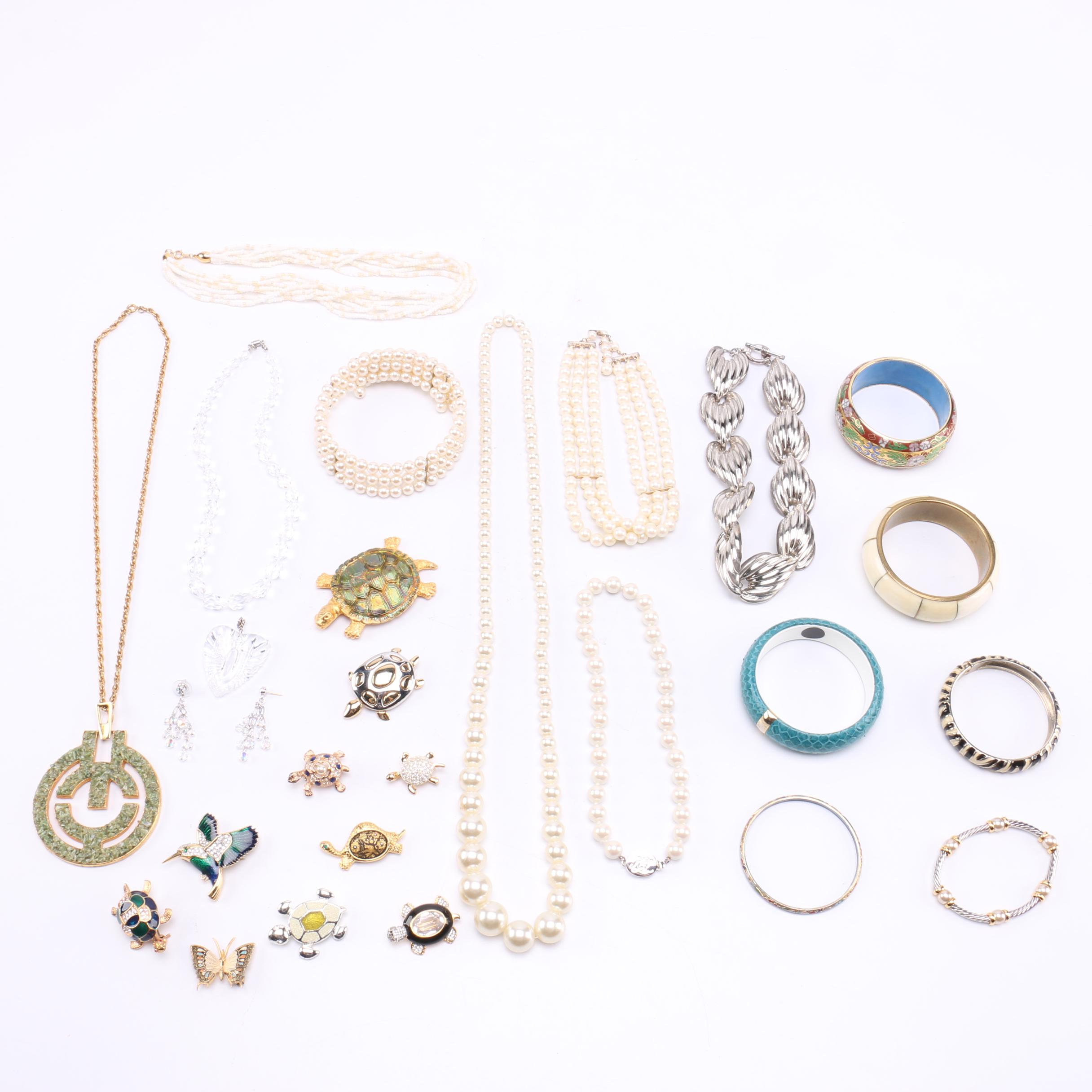 Costume Jewelry Assortment Including Swarovski