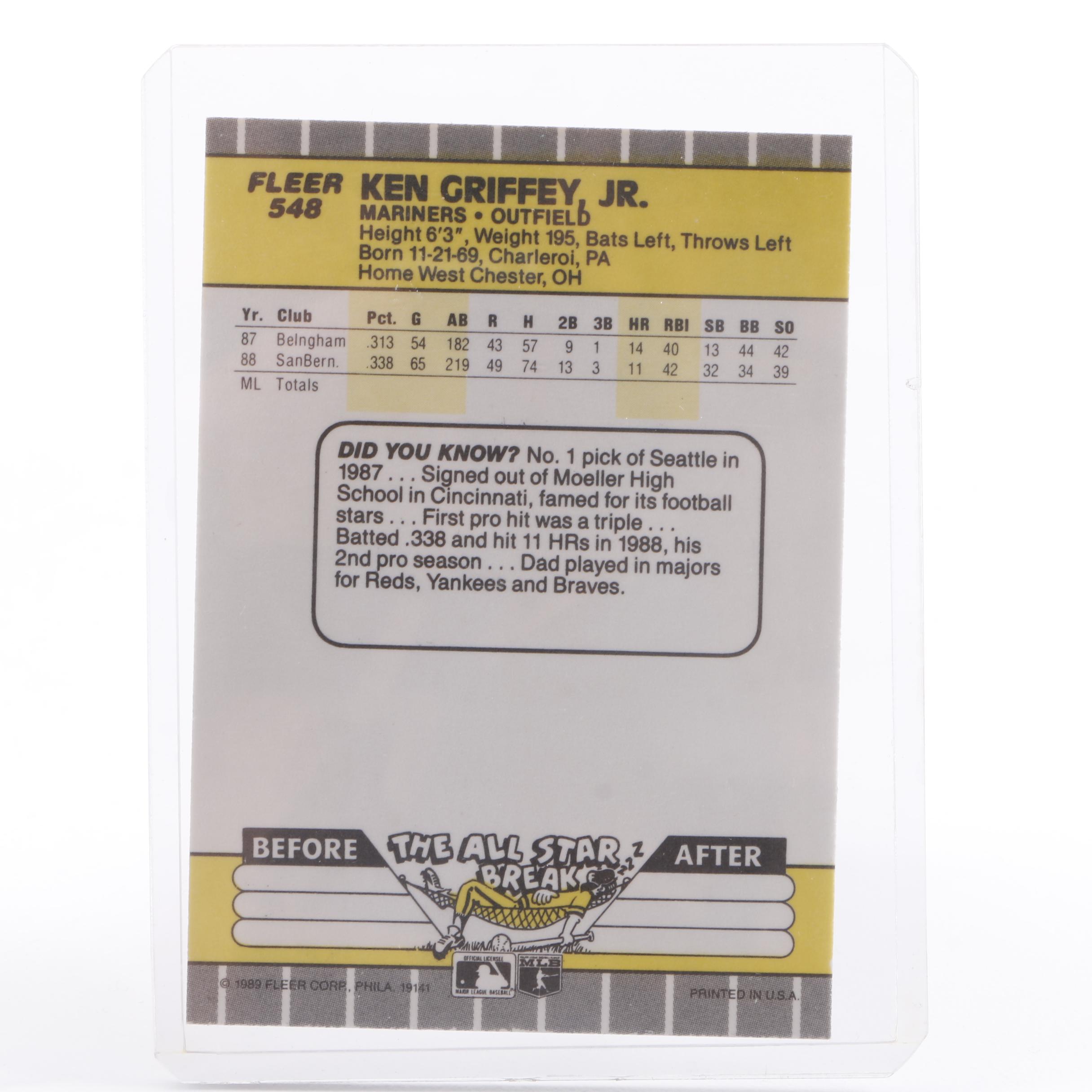 Ken Griffey Jr. Rookie Cards