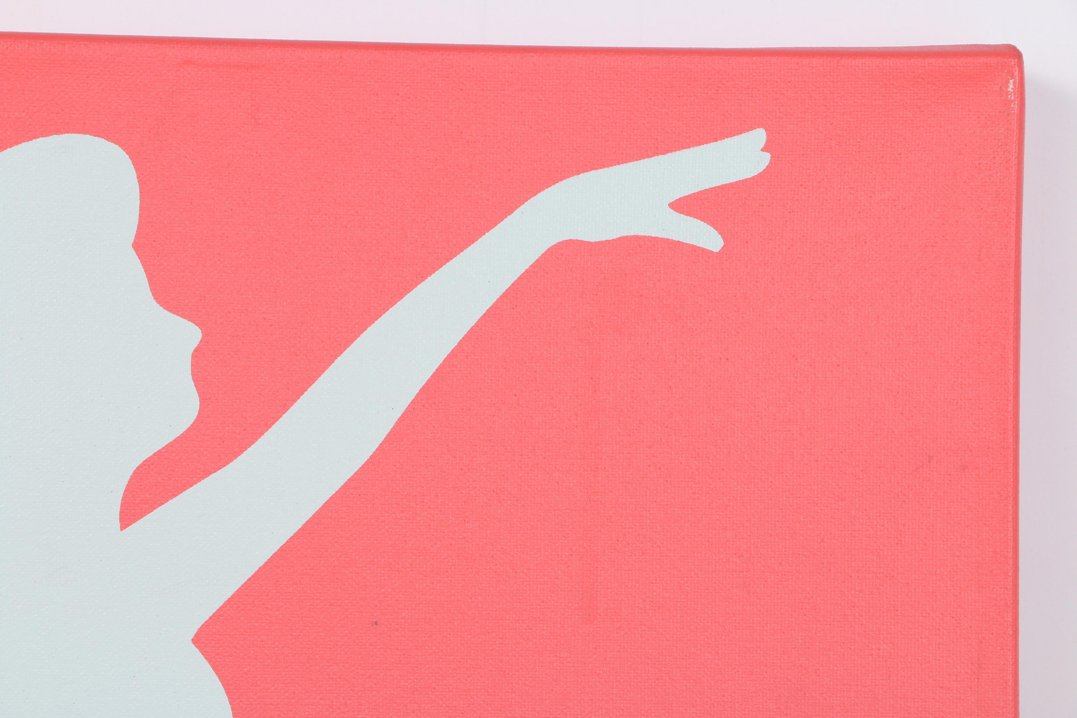 Acrylic Paintings on Canvas of a Mermaid and a Lion