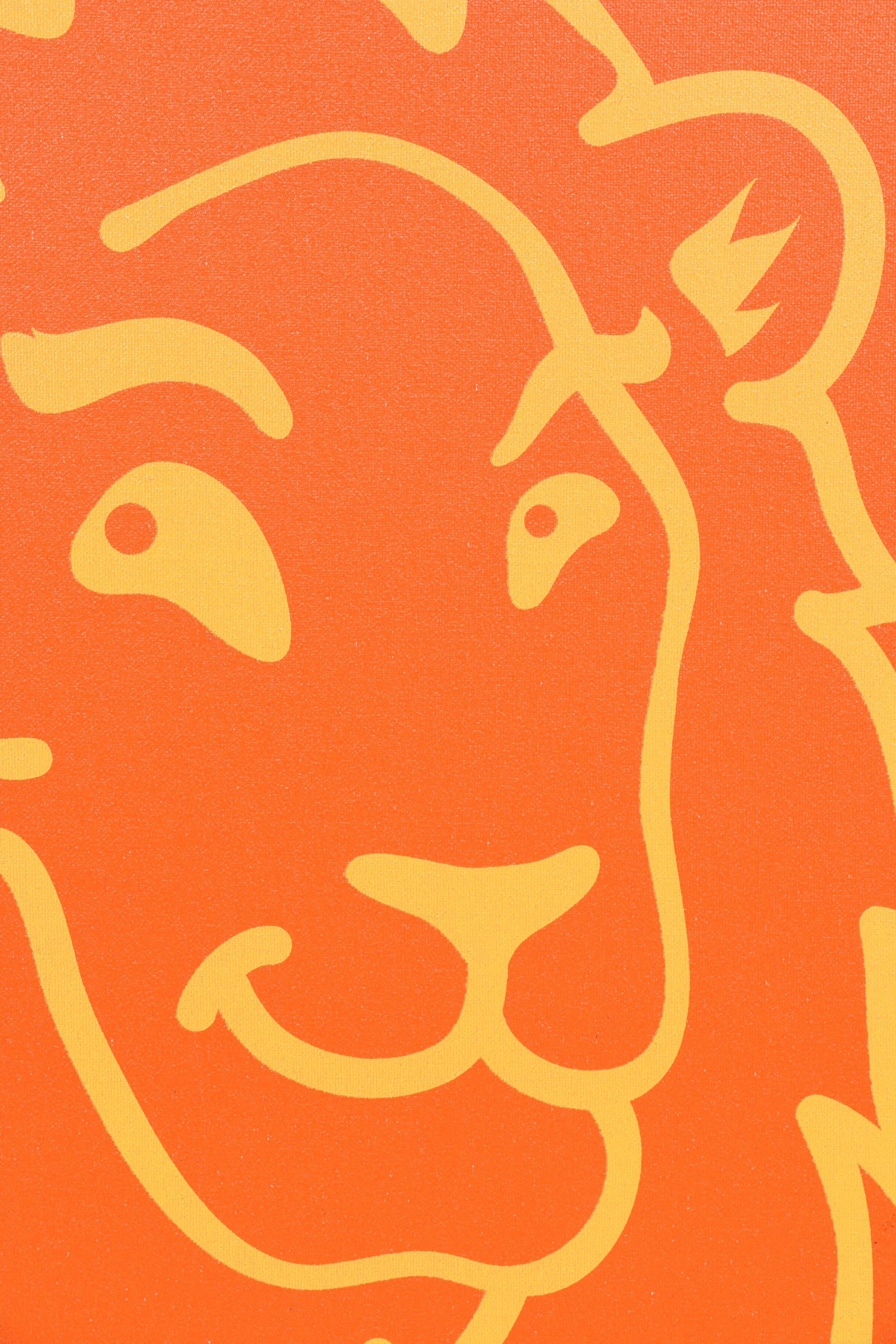 Acrylic Paintings on Canvas of a Mermaid and a Lion