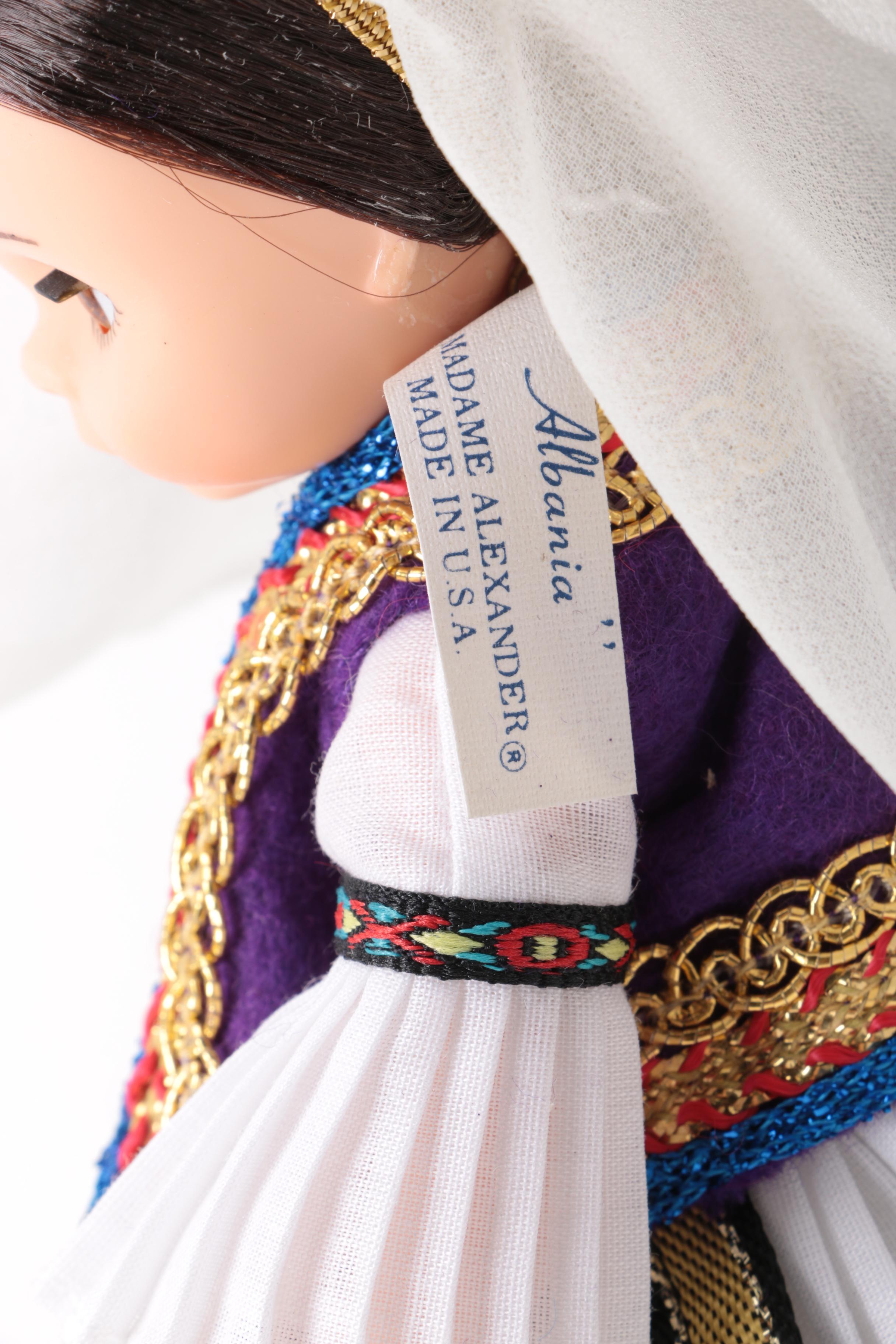 Madame Alexander "Rumania," "Albania," and "Yugoslavia" Dolls