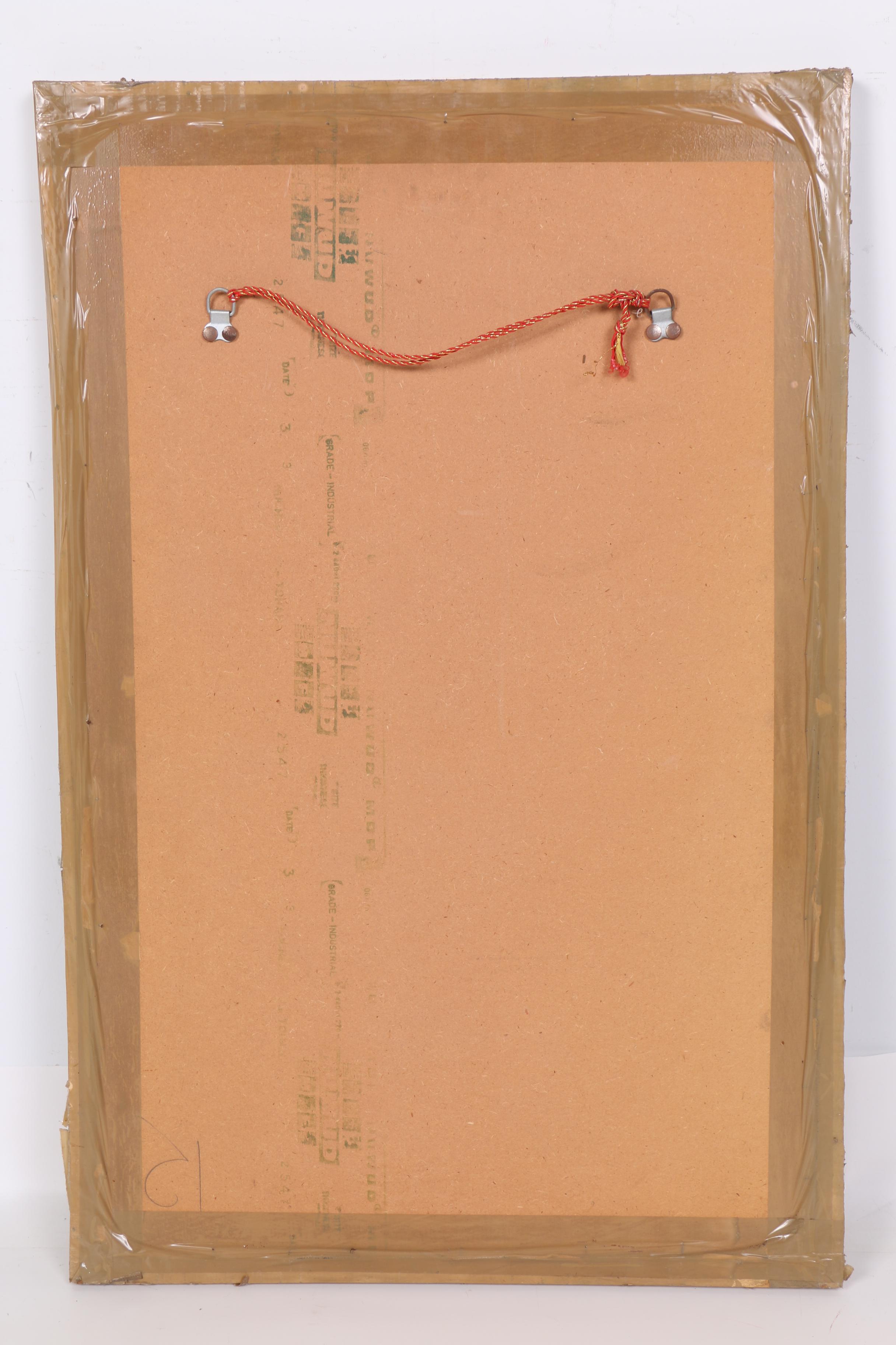 Gouache Painting on Canvas of Krishna