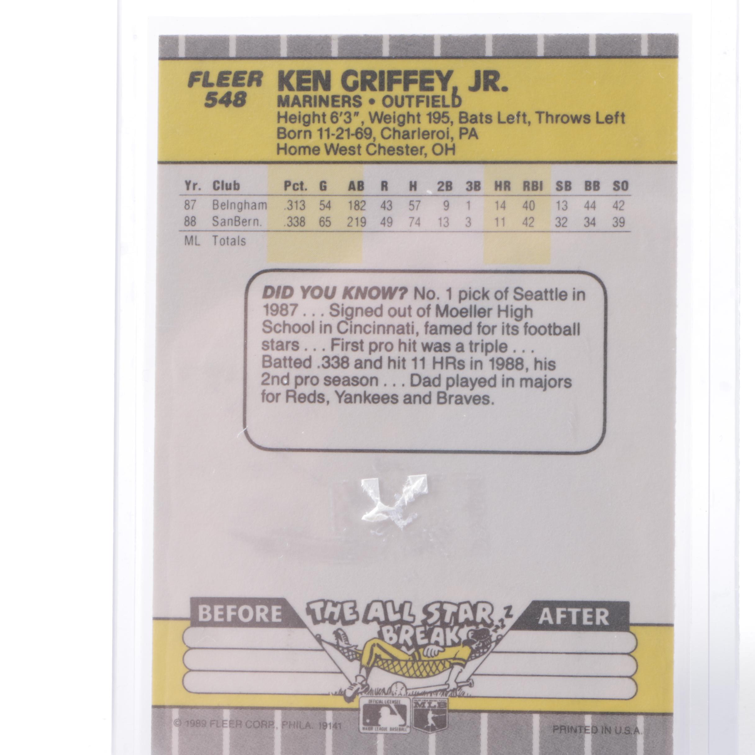 Ken Griffey Jr. Rookie Cards