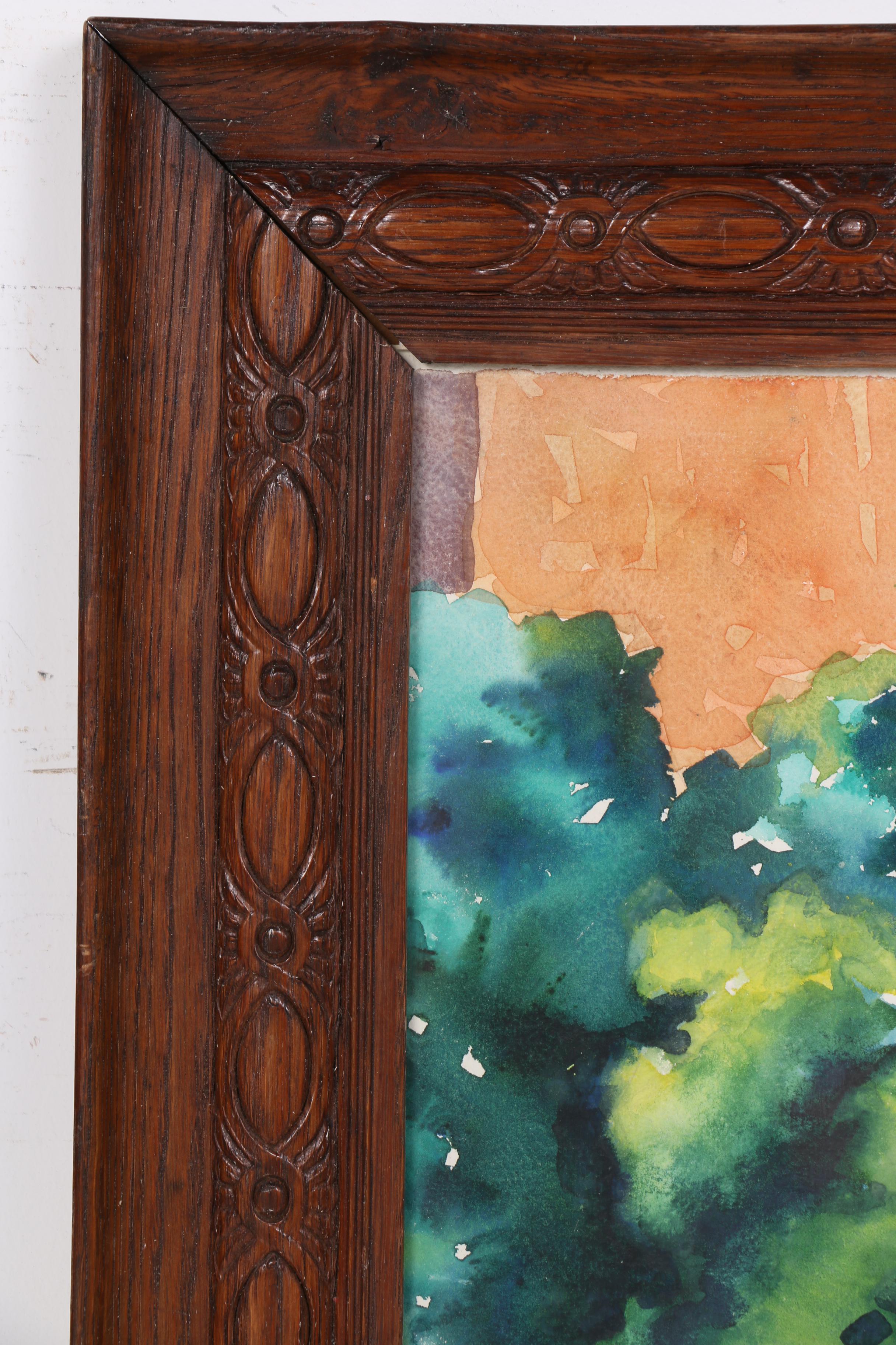 Max Howard Watercolor Painting of a Tree