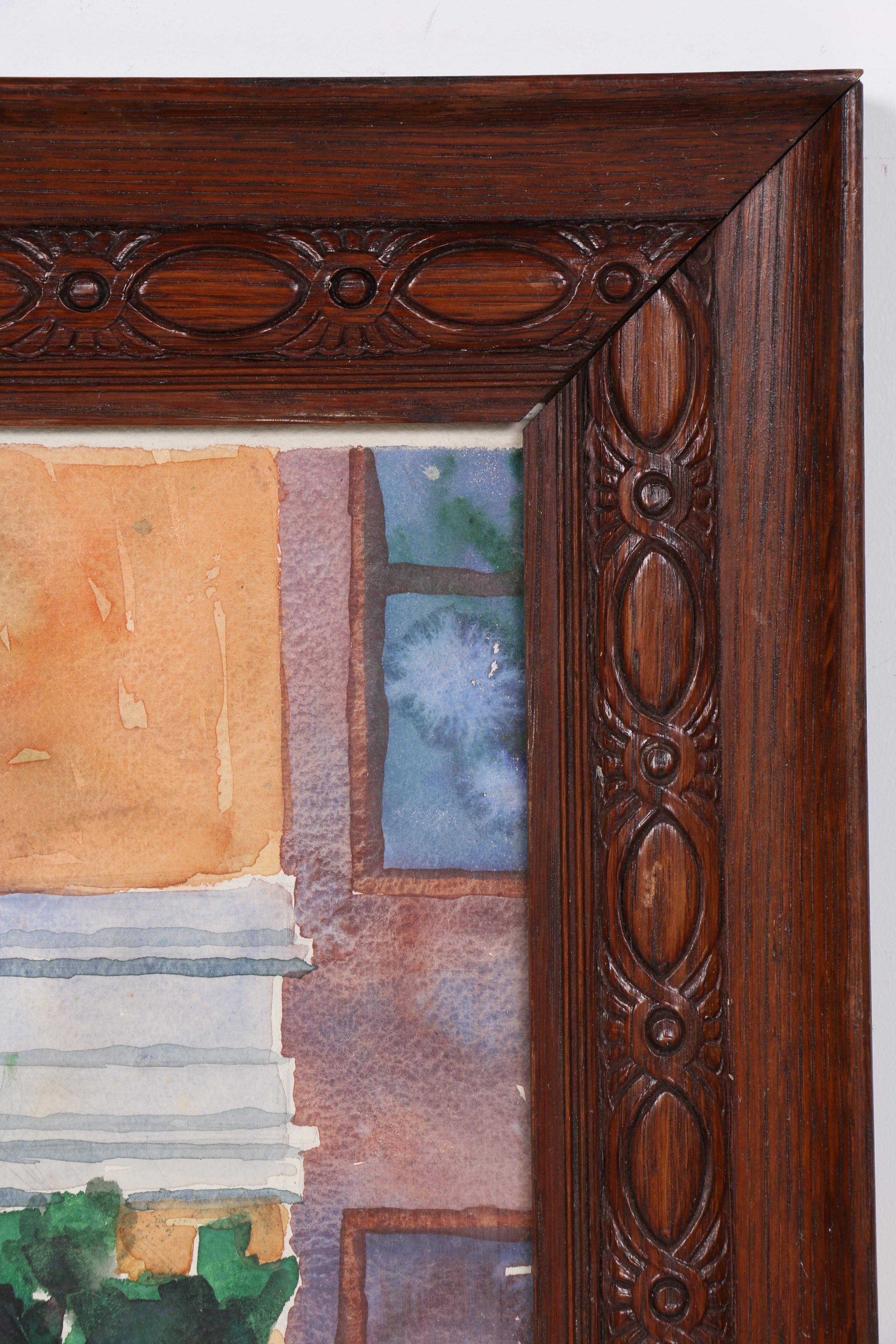 Max Howard Watercolor Painting of a Tree