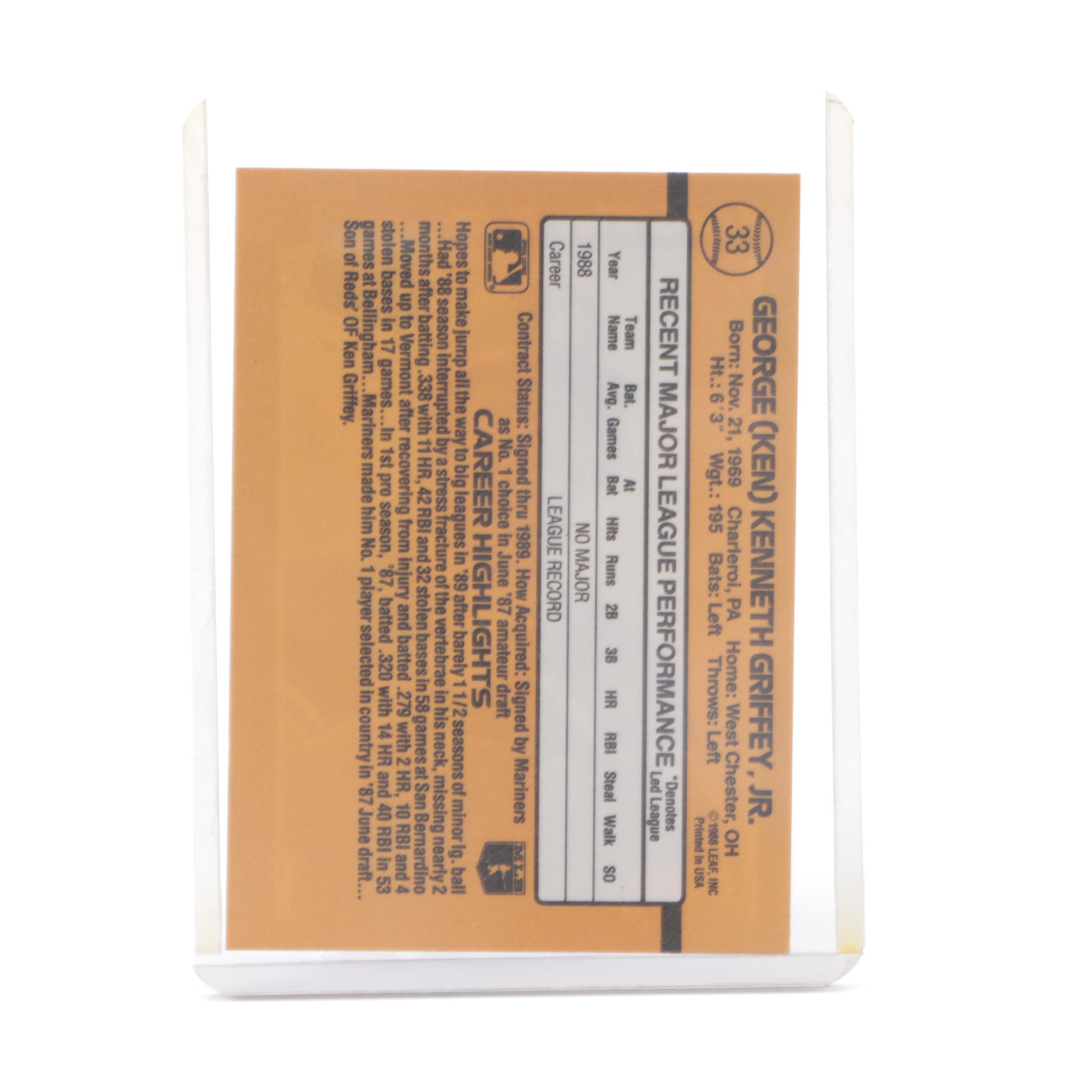 Ken Griffey Jr. Rookie Cards