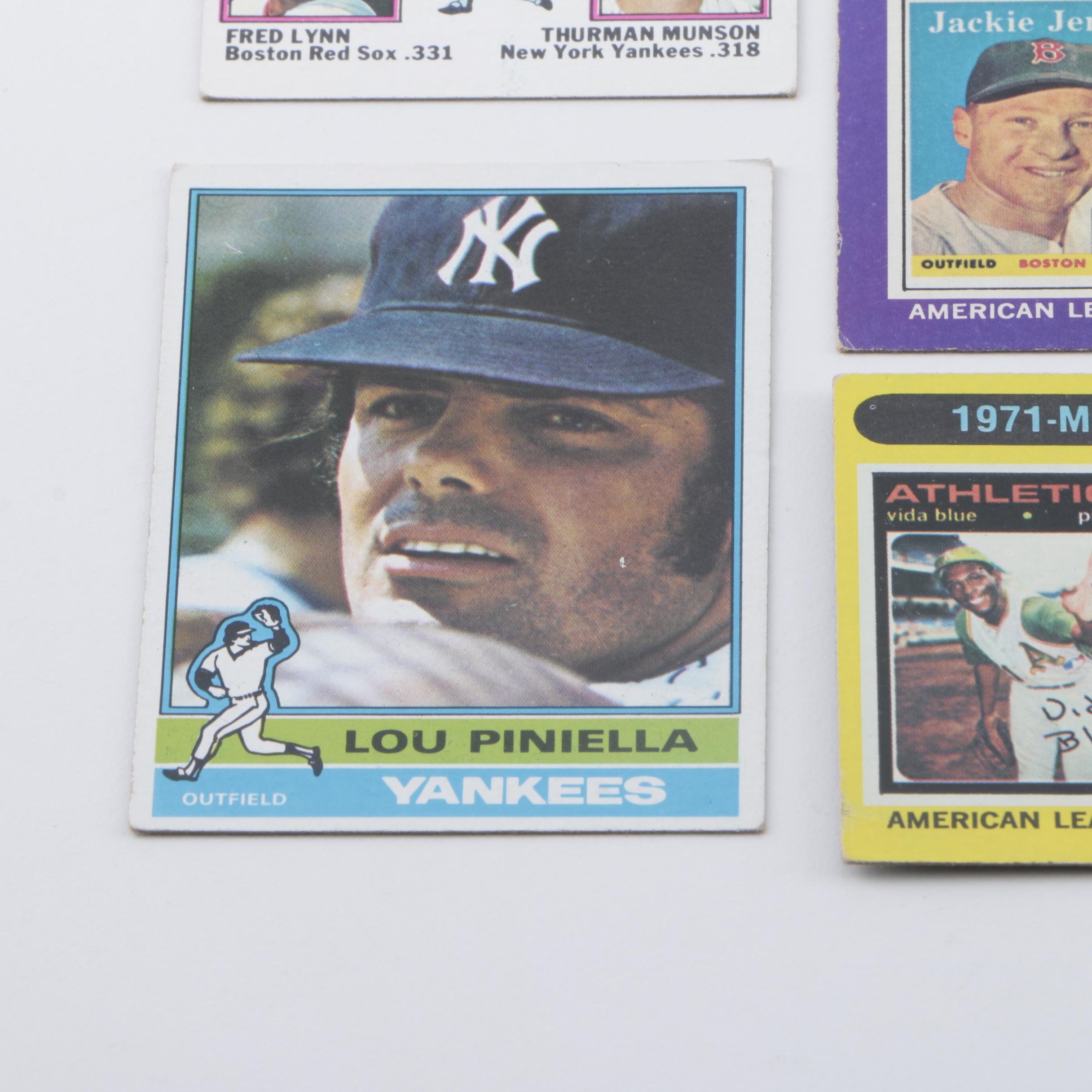 Collection of Baseball Cards from the 1970s and 1980s