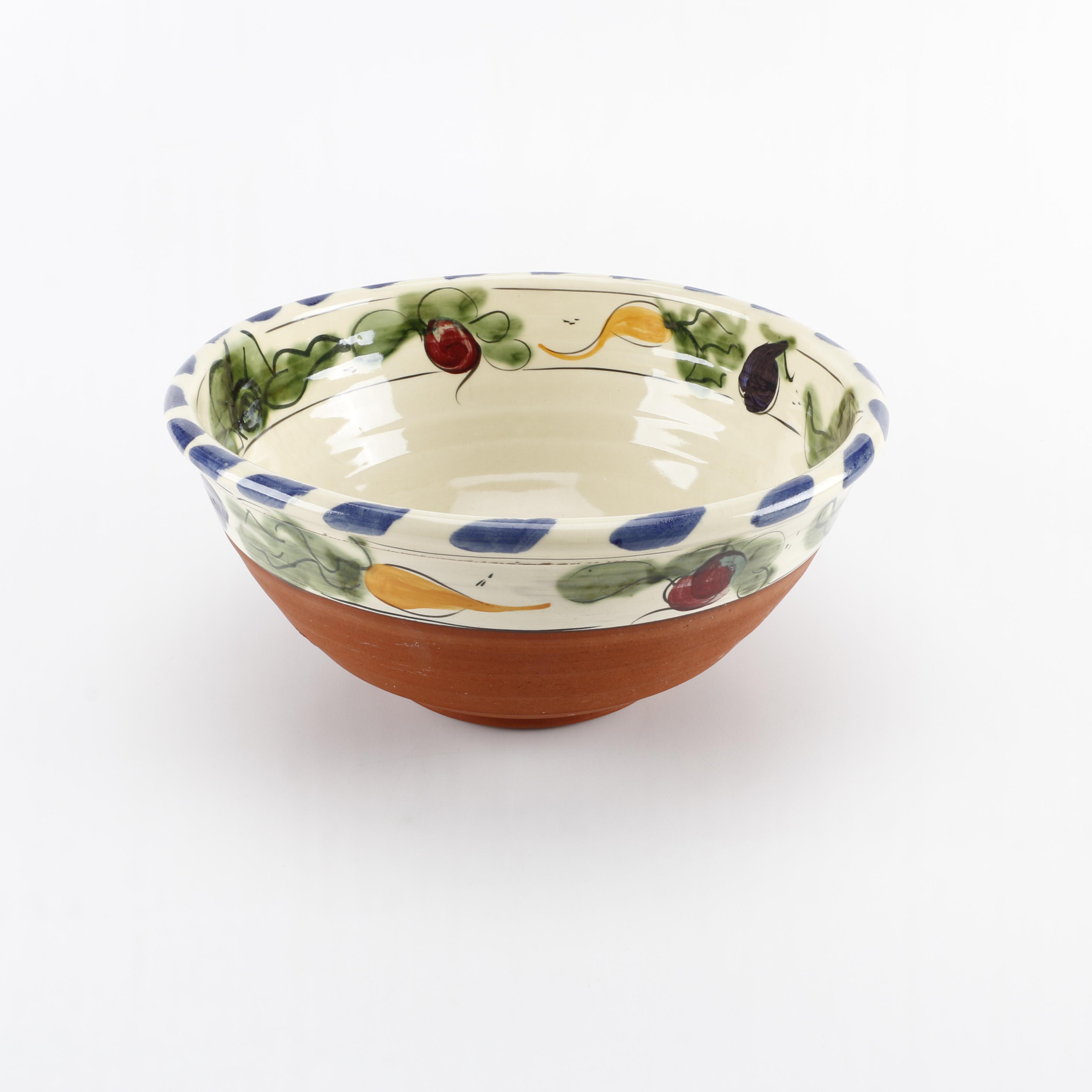 Hand Thrown Vintage Art Pottery Bowl