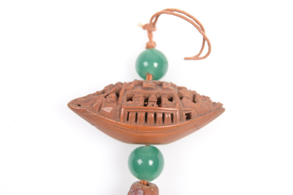 Antique Asian Jade and Carved Pits