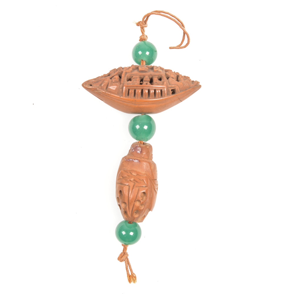 Antique Asian Jade and Carved Pits