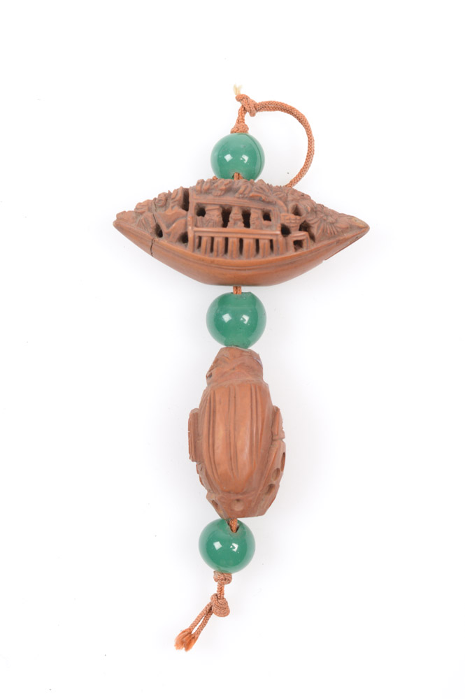 Antique Asian Jade and Carved Pits