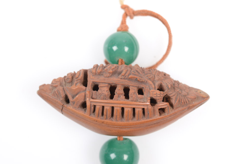 Antique Asian Jade and Carved Pits