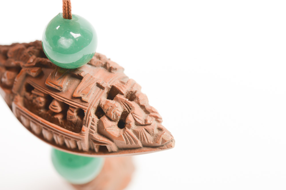 Antique Asian Jade and Carved Pits