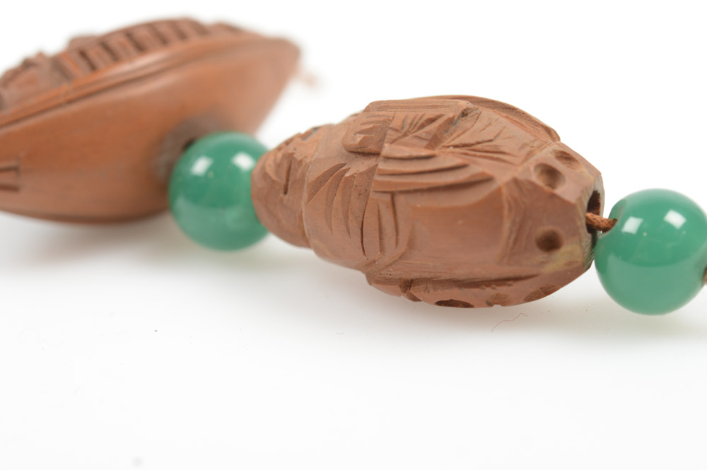 Antique Asian Jade and Carved Pits