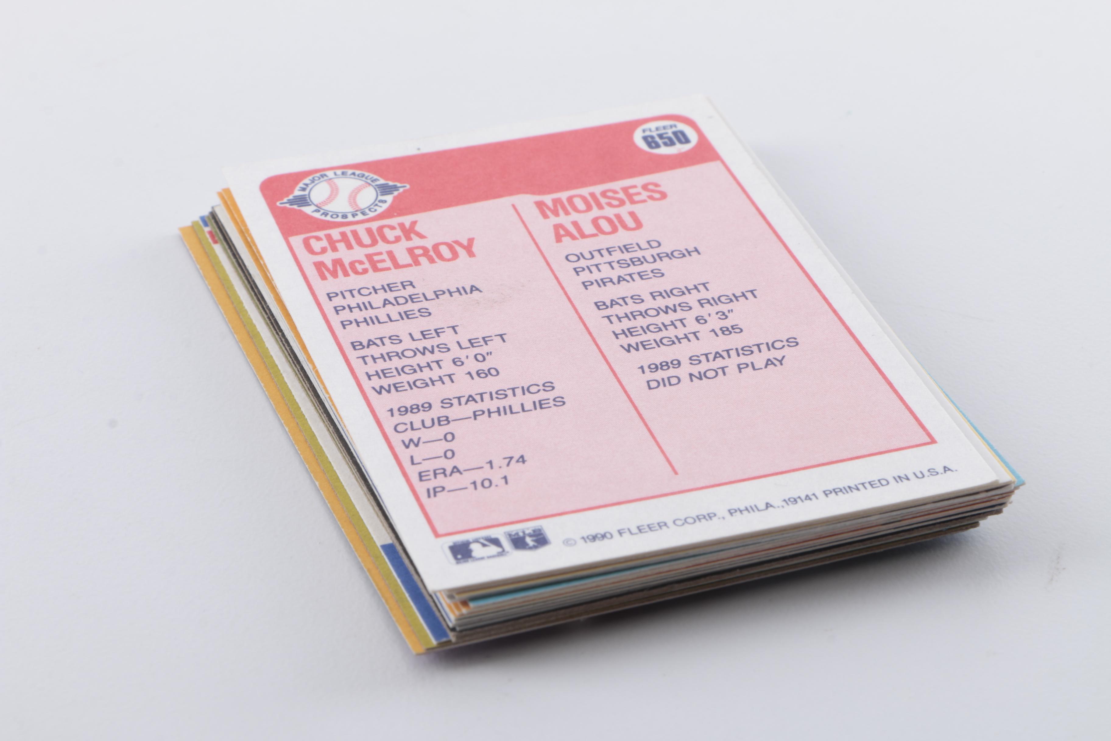 Assortment of Rookie Baseball Cards from the 1980s