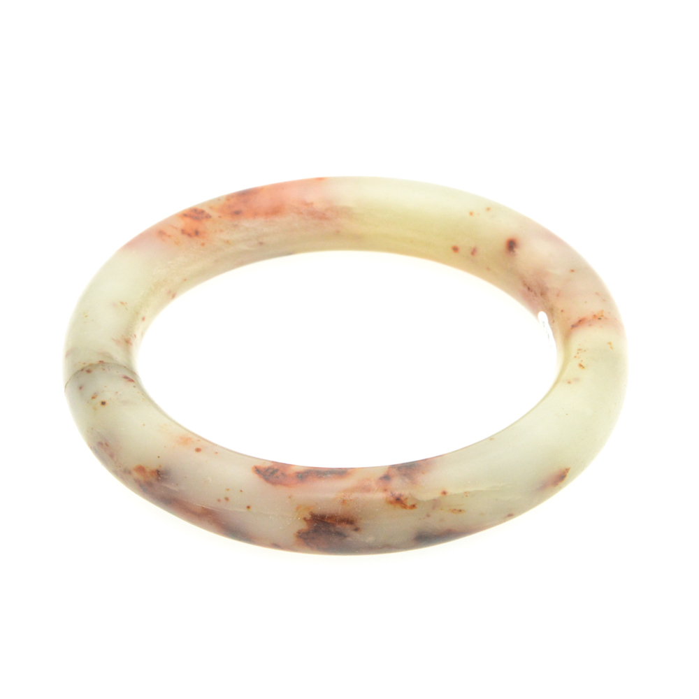 Antique Carved Agate Bangle Bracelet