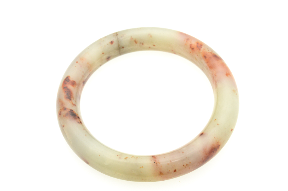 Antique Carved Agate Bangle Bracelet