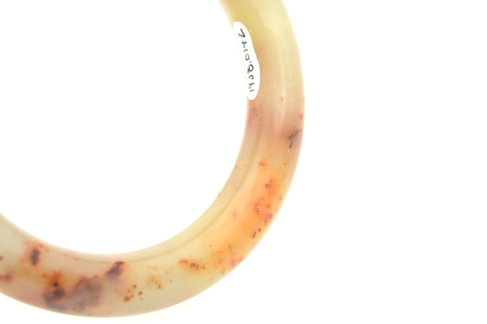 Antique Carved Agate Bangle Bracelet