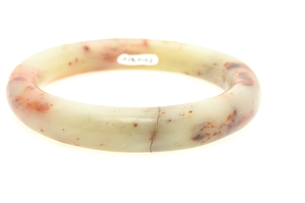 Antique Carved Agate Bangle Bracelet