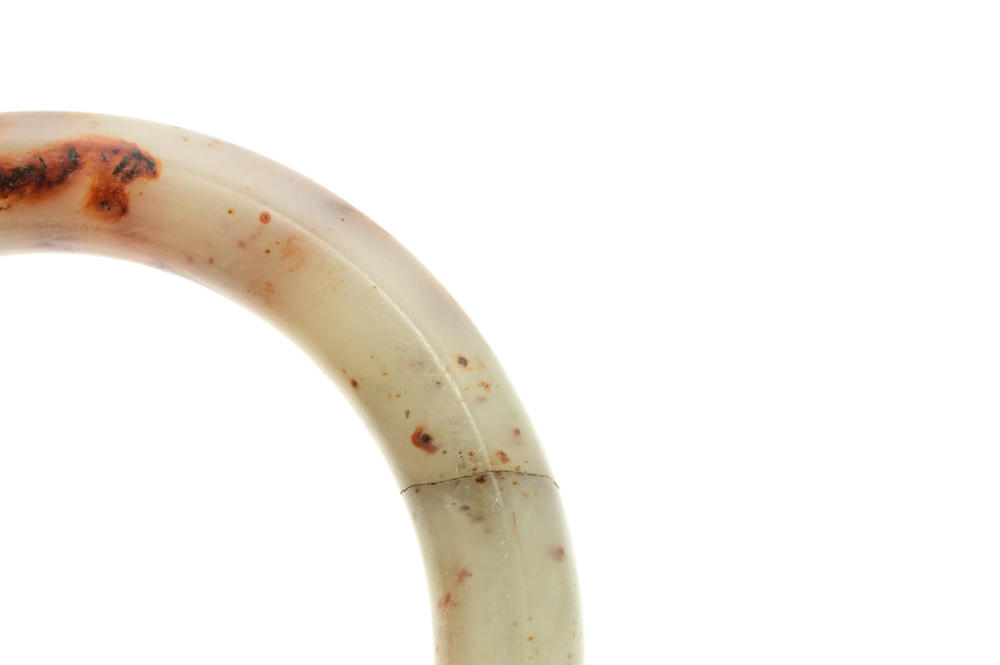 Antique Carved Agate Bangle Bracelet