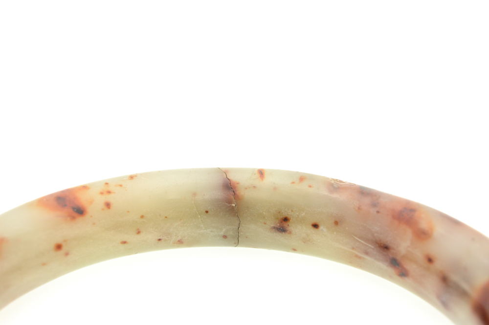 Antique Carved Agate Bangle Bracelet