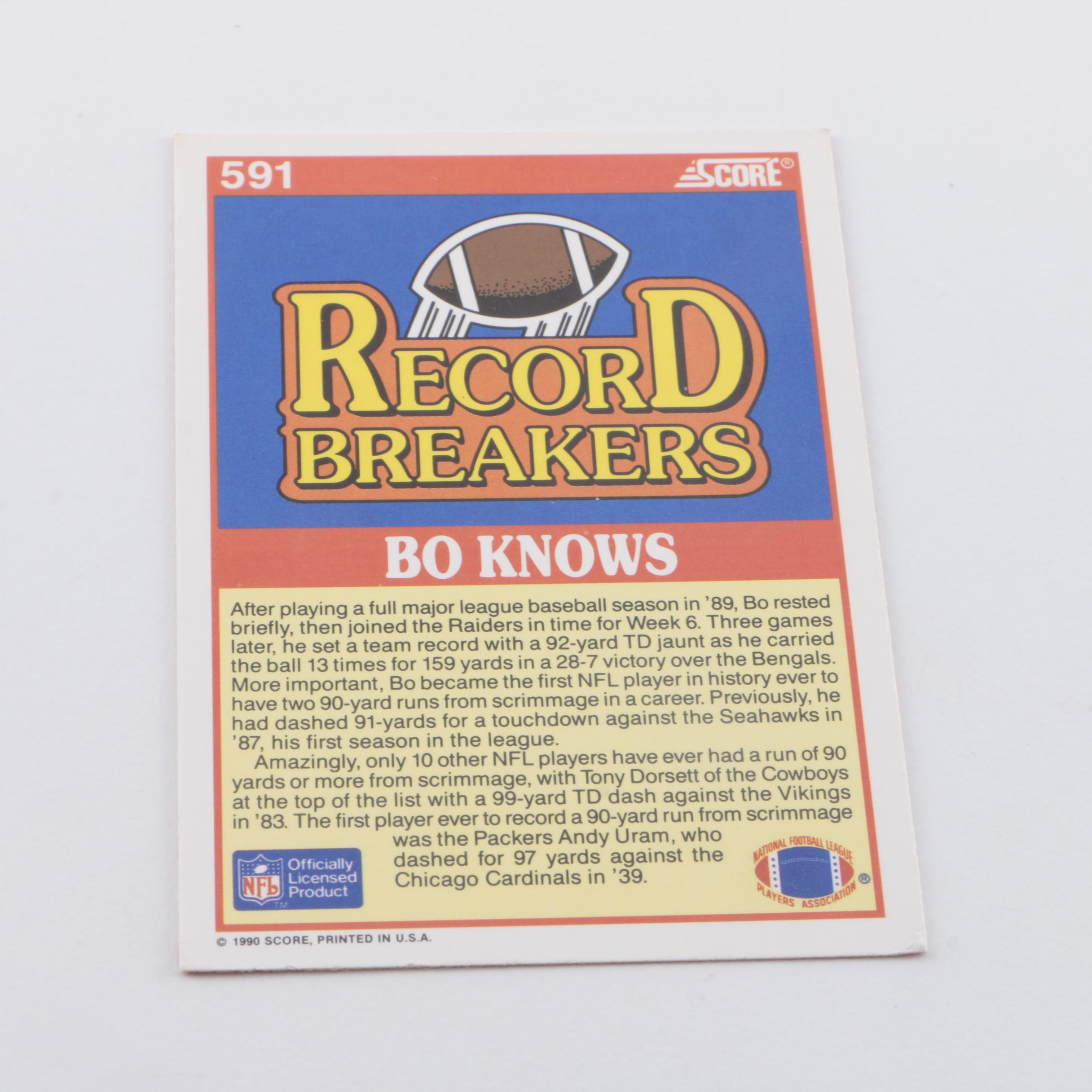 Collection of Star Player Baseball Card Batches with Bo Jackson