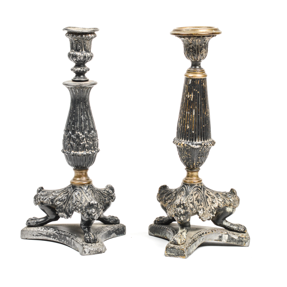 Two Antique Candlesticks
