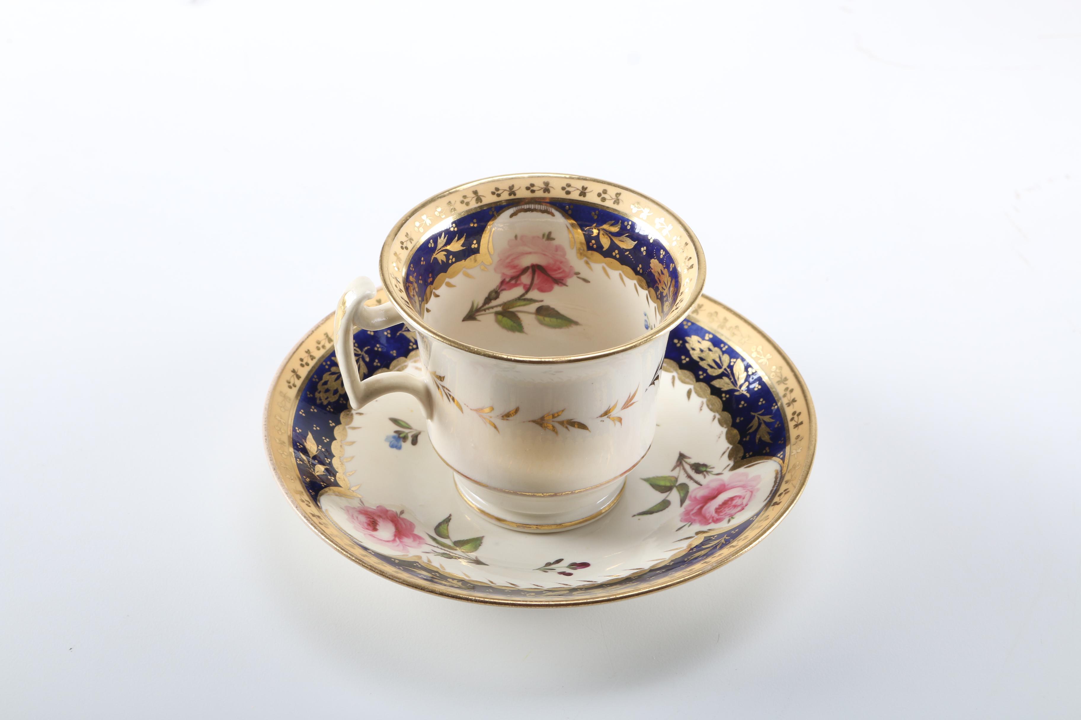 Antique Porcelain Hand-Painted Porcelain Tea Set