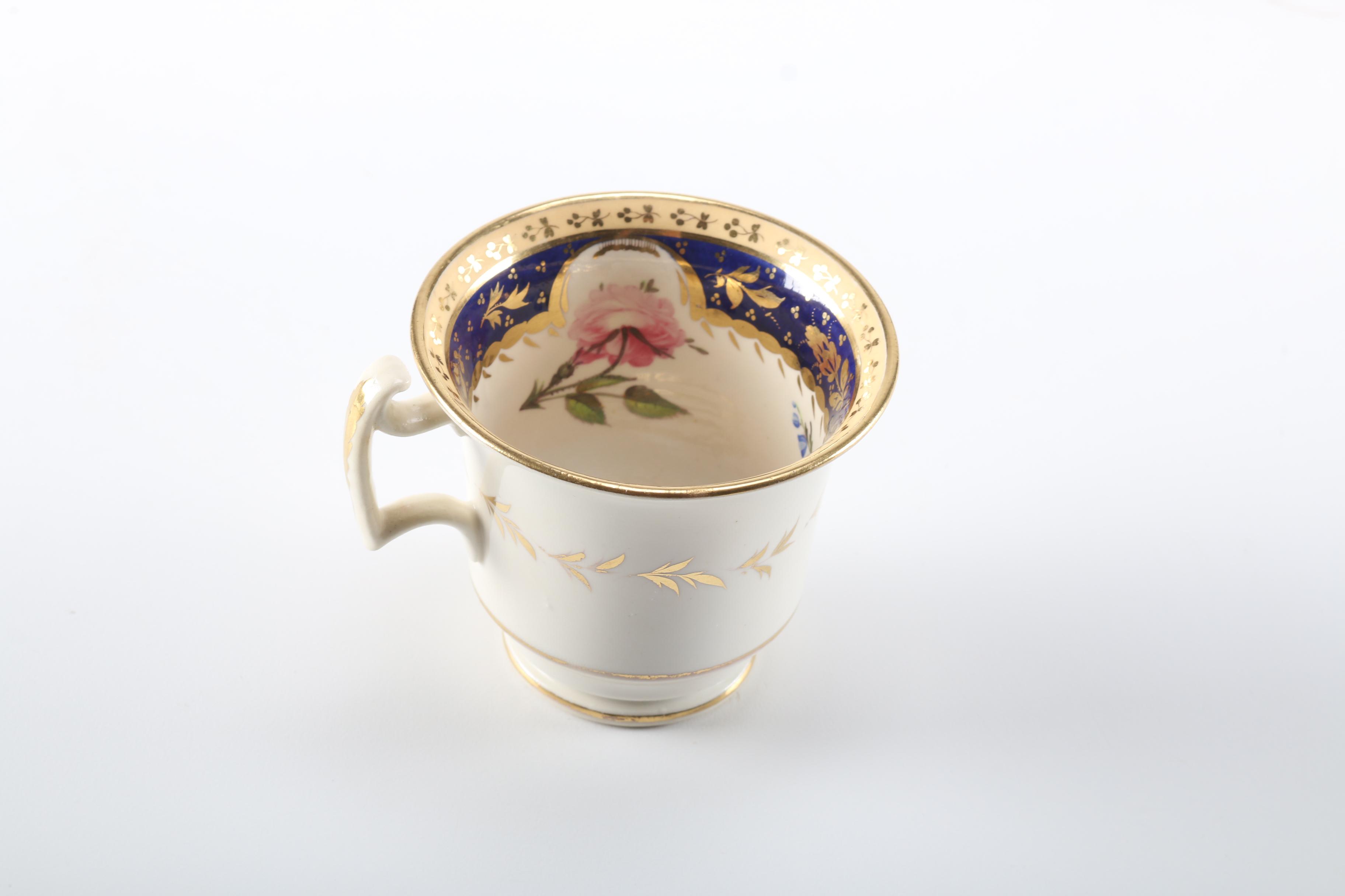 Antique Porcelain Hand-Painted Porcelain Tea Set