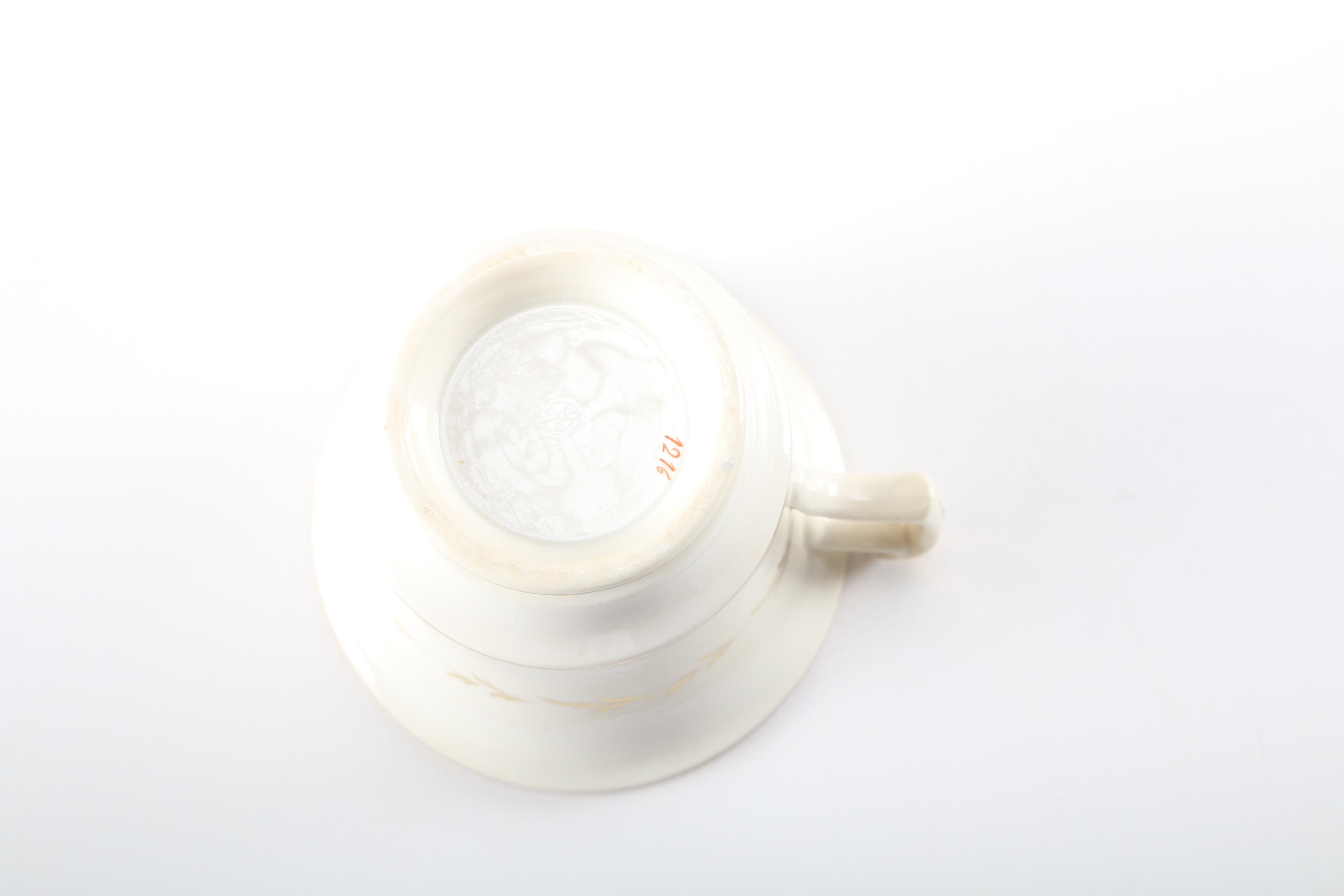 Antique Porcelain Hand-Painted Porcelain Tea Set