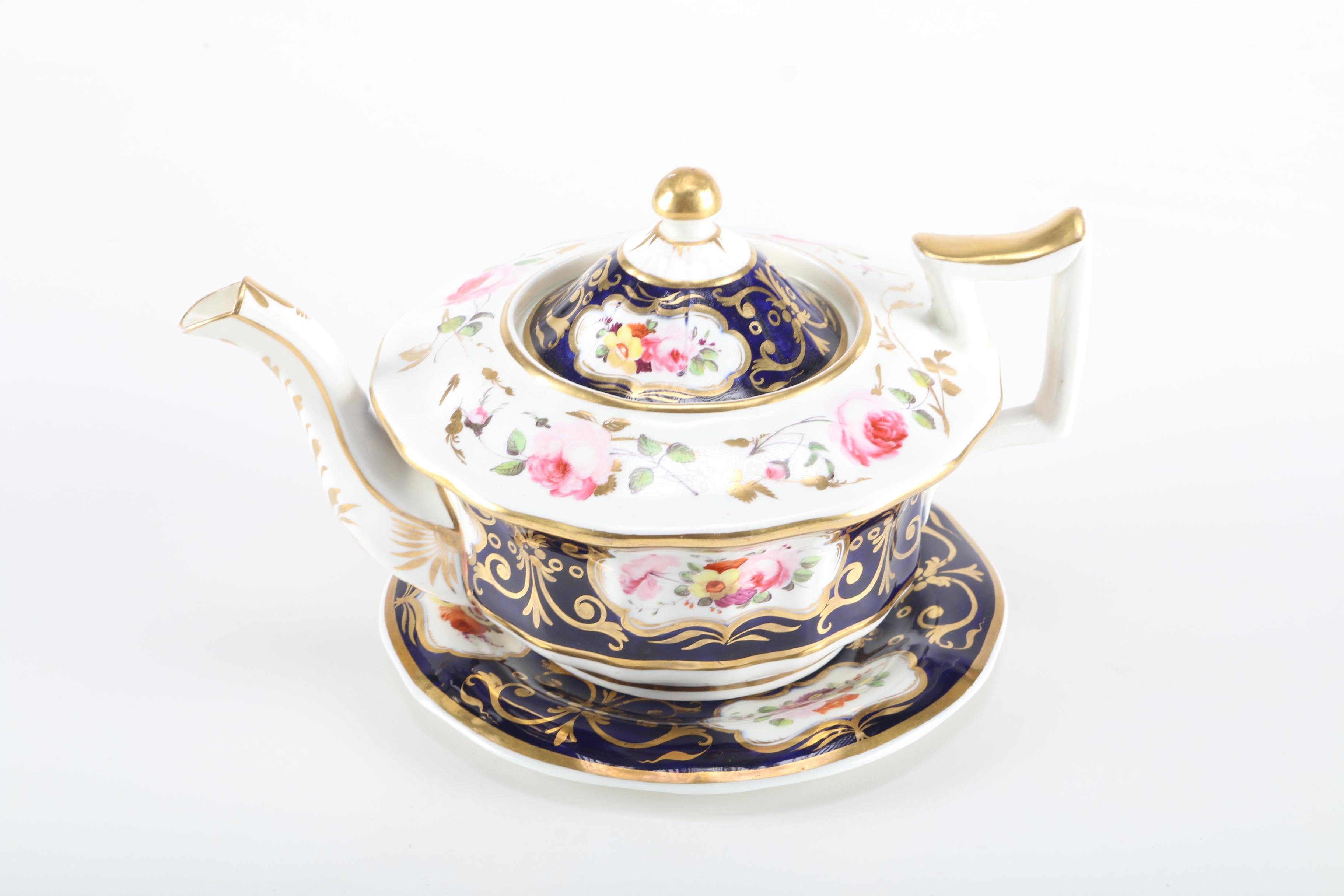 Antique Porcelain Hand-Painted Porcelain Tea Set