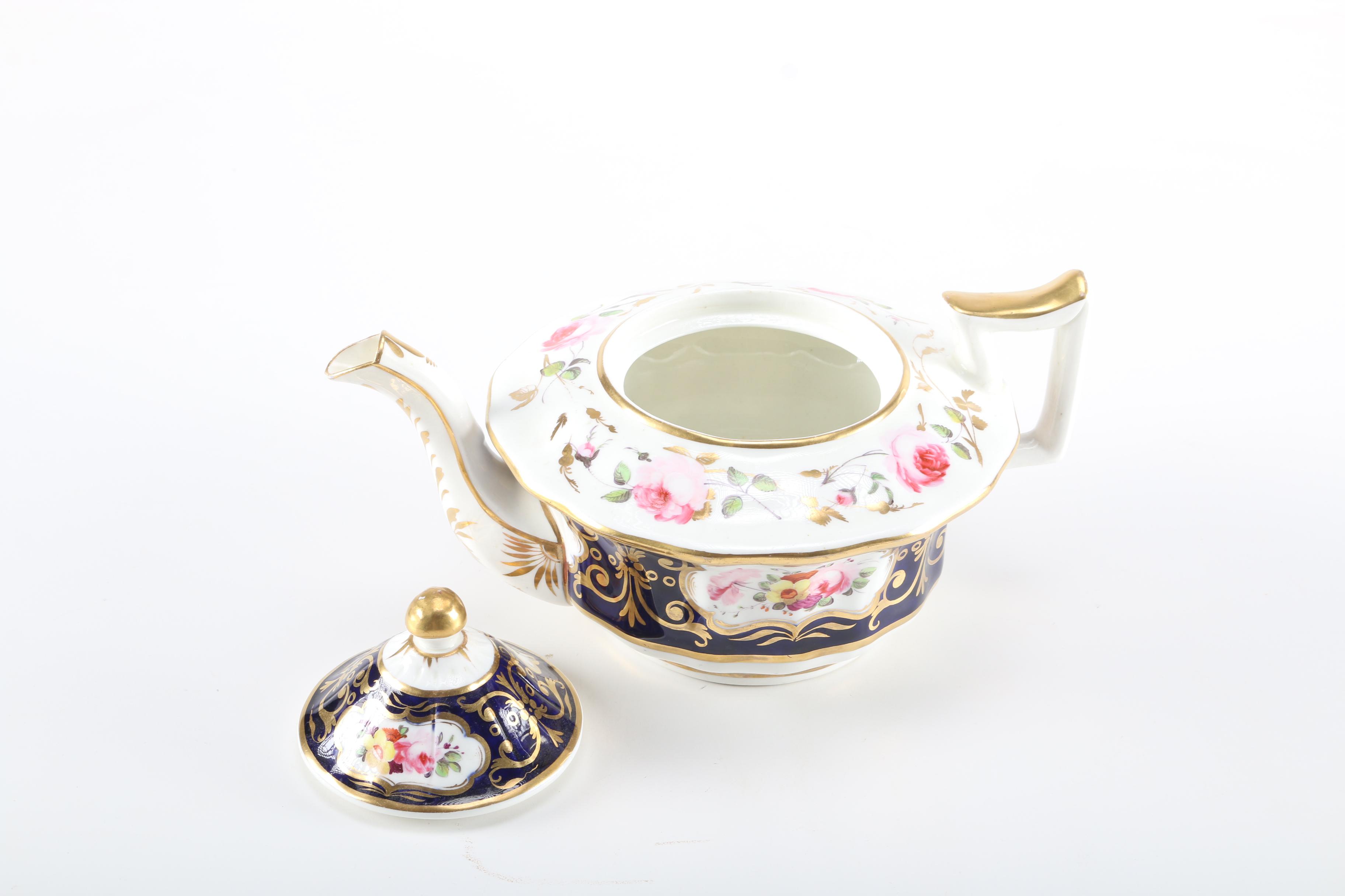 Antique Porcelain Hand-Painted Porcelain Tea Set