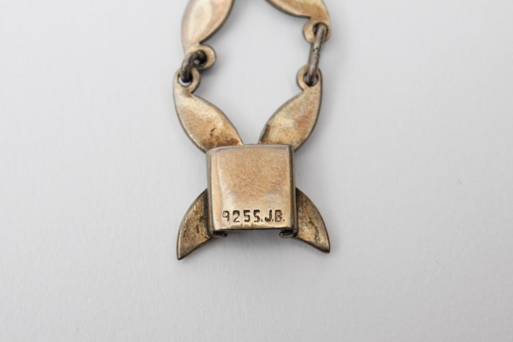 Sterling Silver White Enamel Jewelry Including Jemax of Denmark