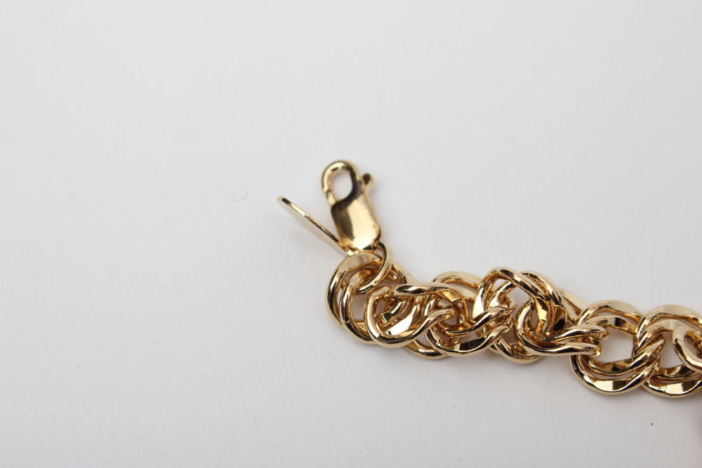 Gold Plate Over Sterling Silver Disney Charm Bracelets