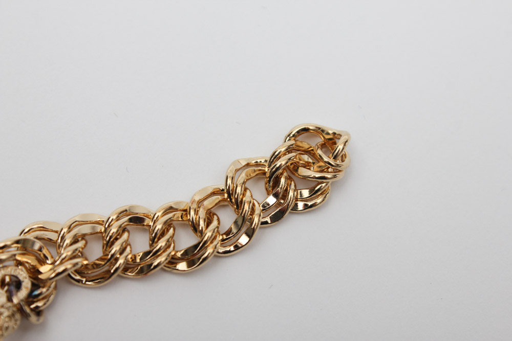 Gold Plate Over Sterling Silver Disney Charm Bracelets