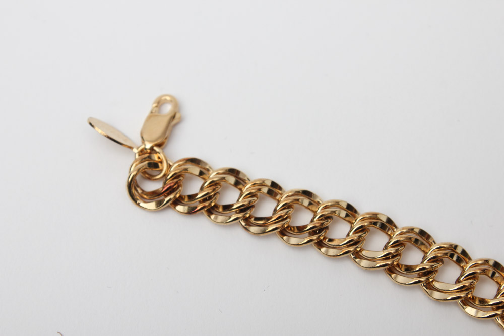 Gold Plate Over Sterling Silver Disney Charm Bracelets