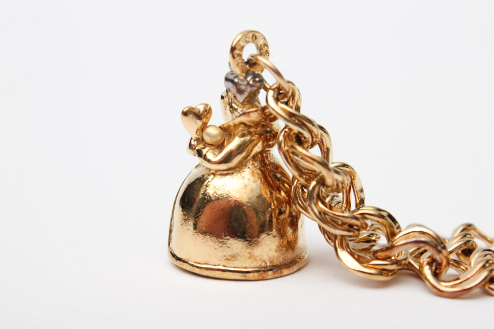 Gold Plate Over Sterling Silver Disney Charm Bracelets