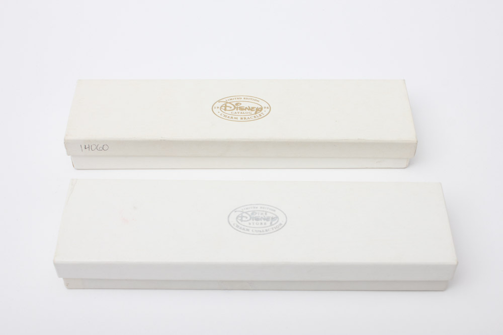 Gold Plate Over Sterling Silver Disney Charm Bracelets