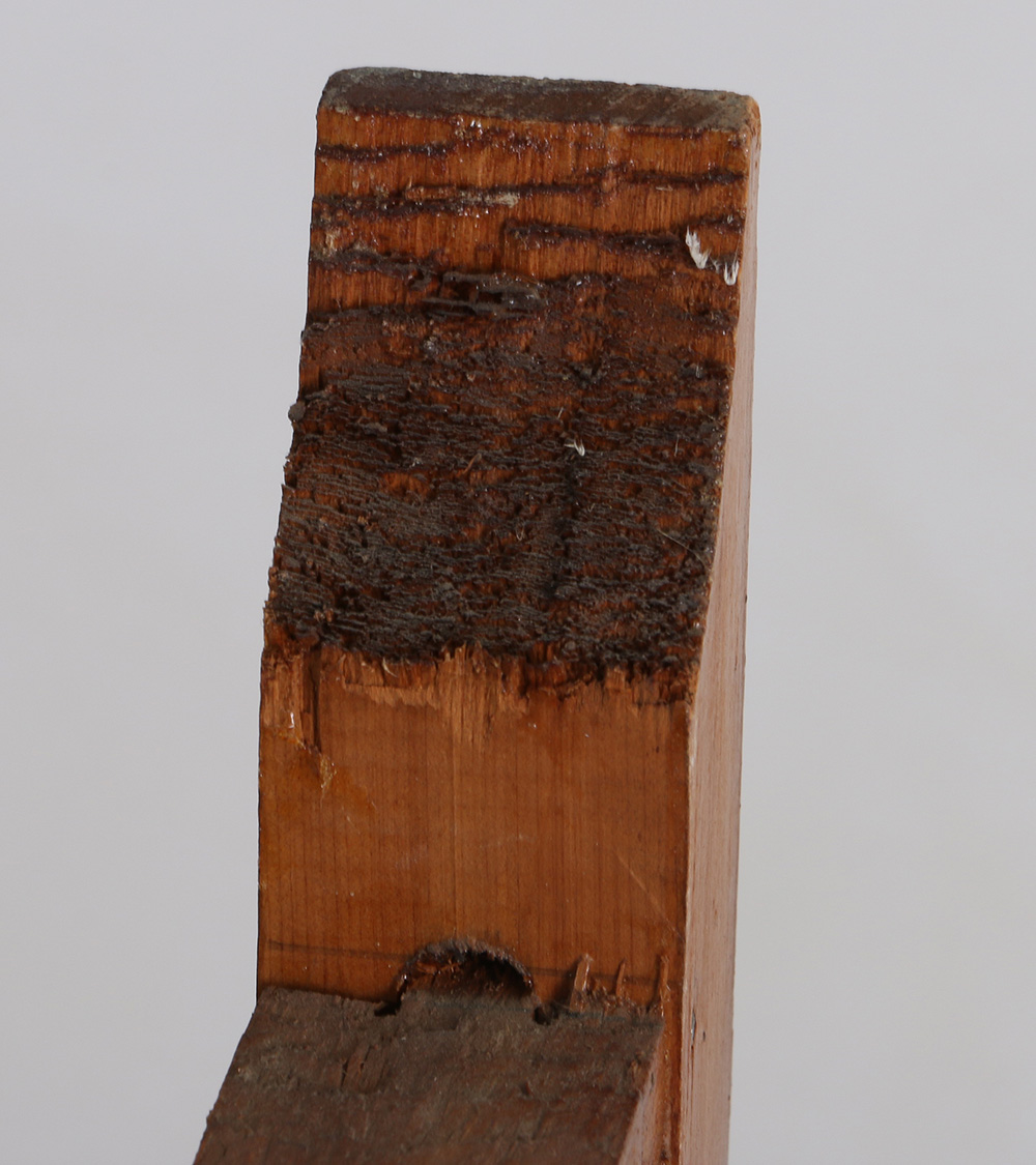 Vintage Oak Gate Leg Table With Brass Top