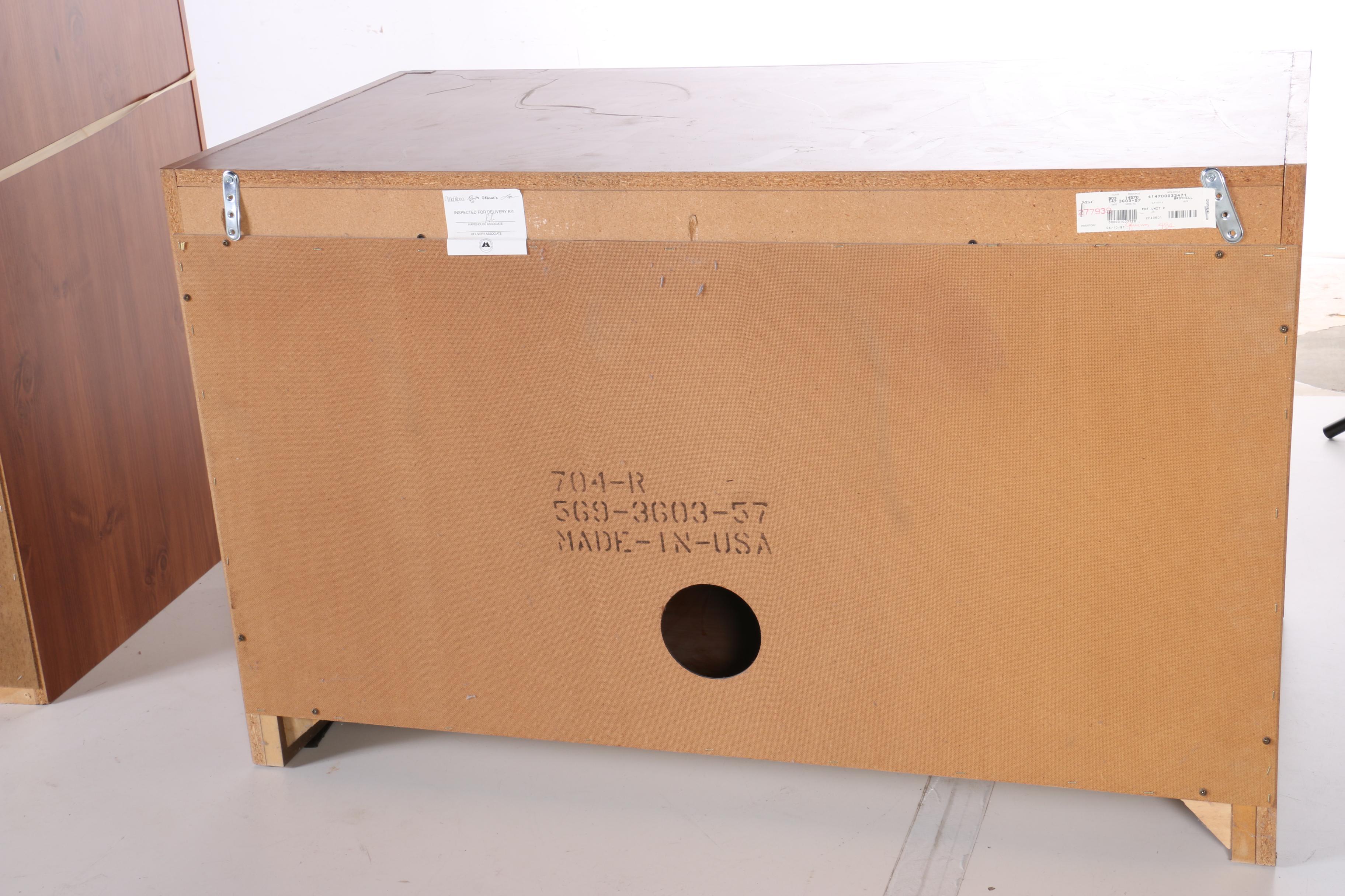 Contemporary Broyhill Illuminated Entertainment Cabinet