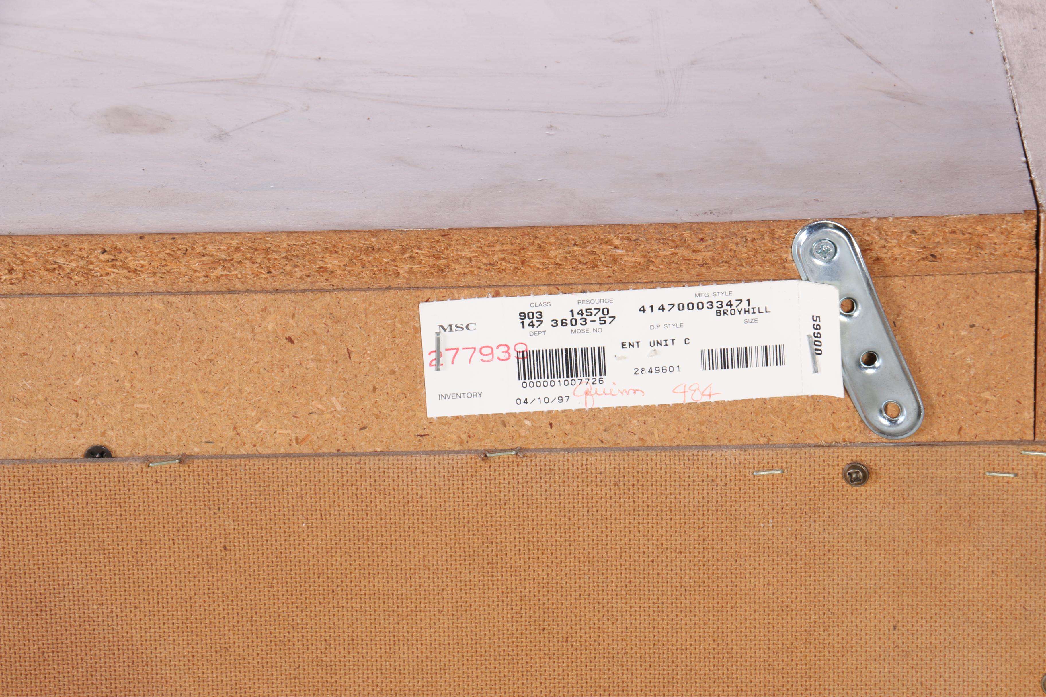 Contemporary Broyhill Illuminated Entertainment Cabinet