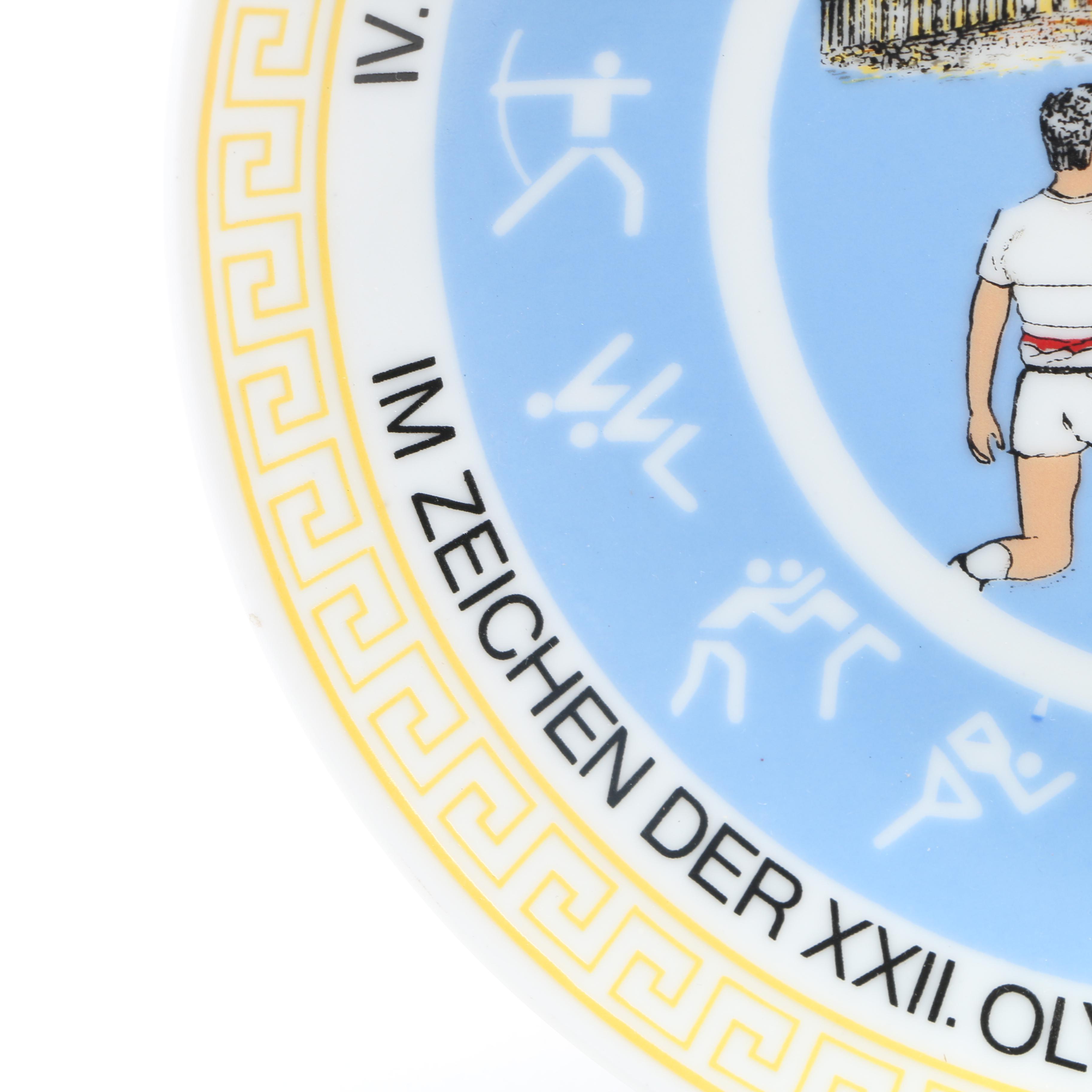 Scherzer 1980 Olympics Commemorative Plate